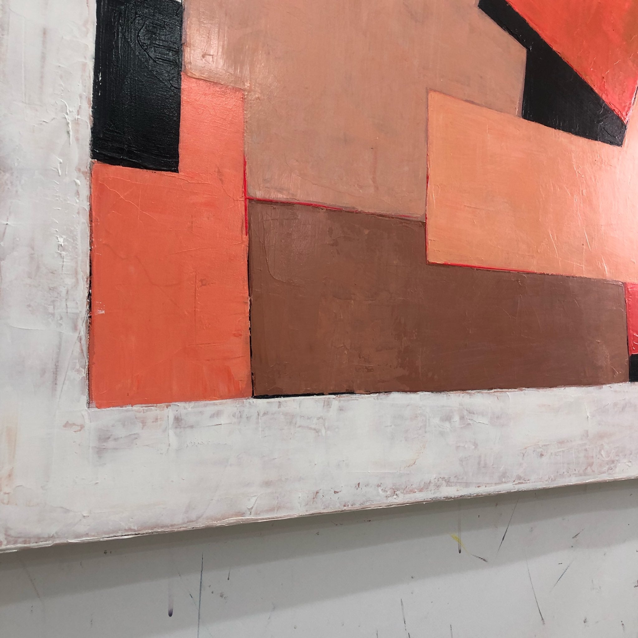 ORANGE LABYRINTH 50"x50"