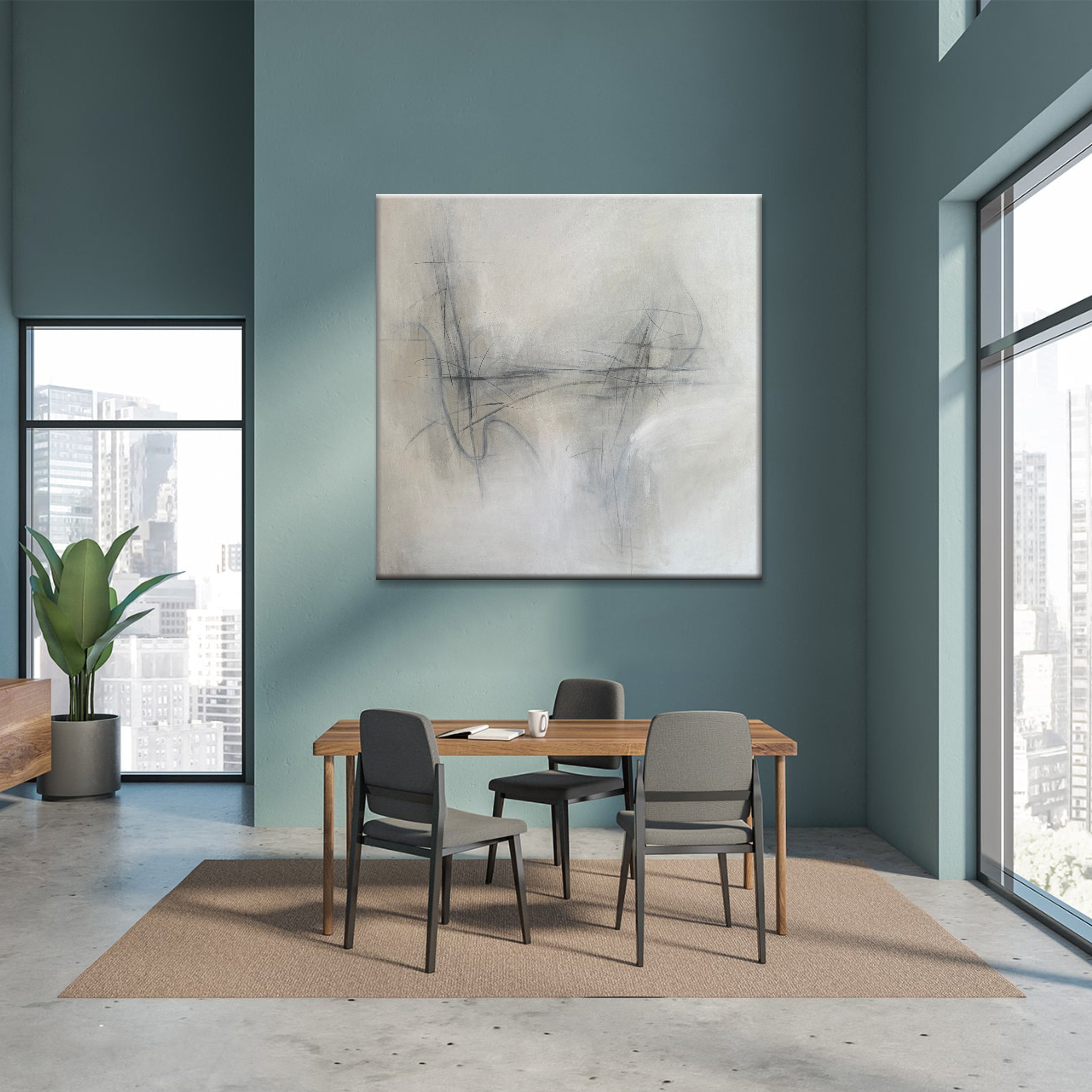 GENTLE ABSTRACTION 60"x60"