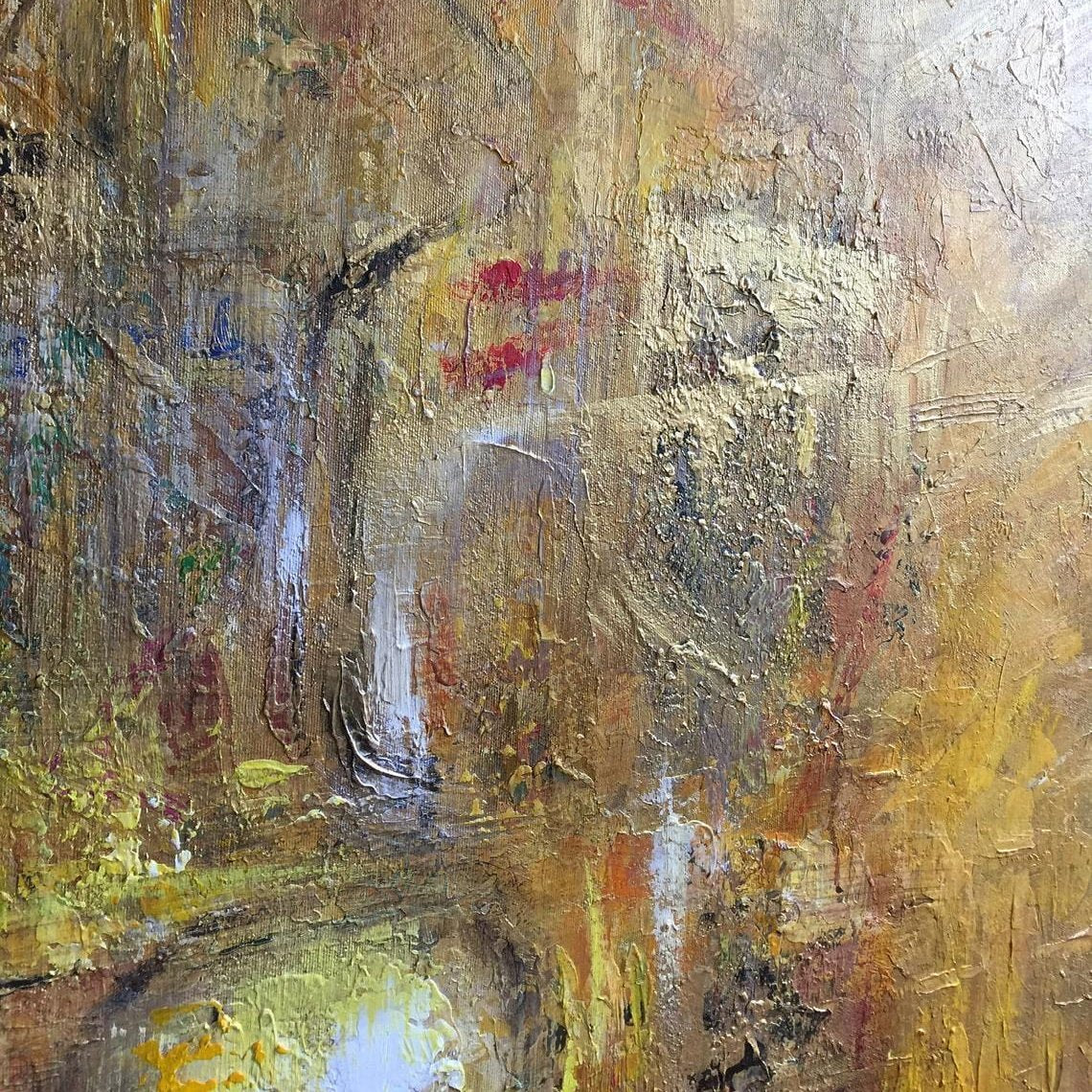 Gold abstract wall art GOLDEN COIN