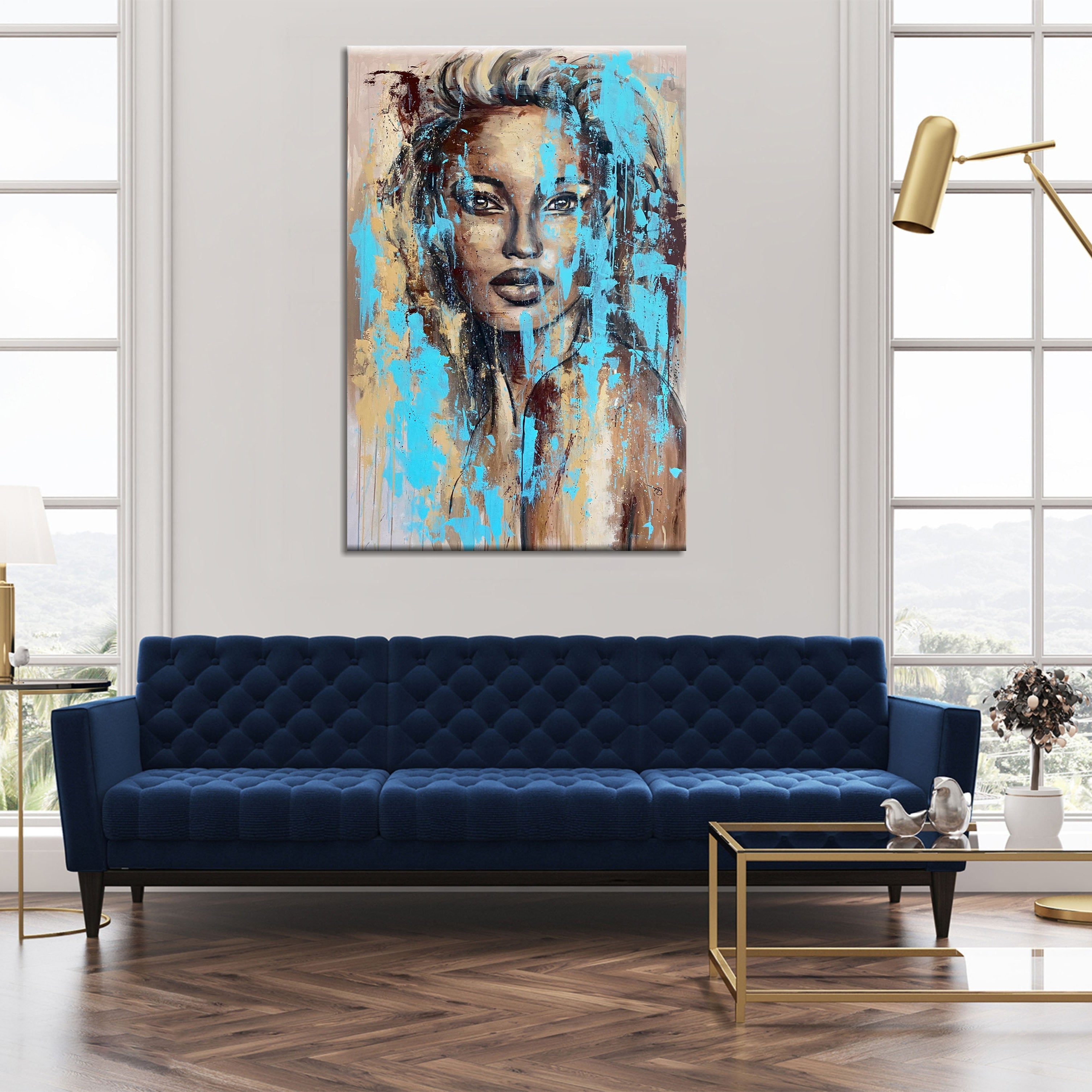 NIGHT WITH THE SMELL OF THE SEA 60"x40"