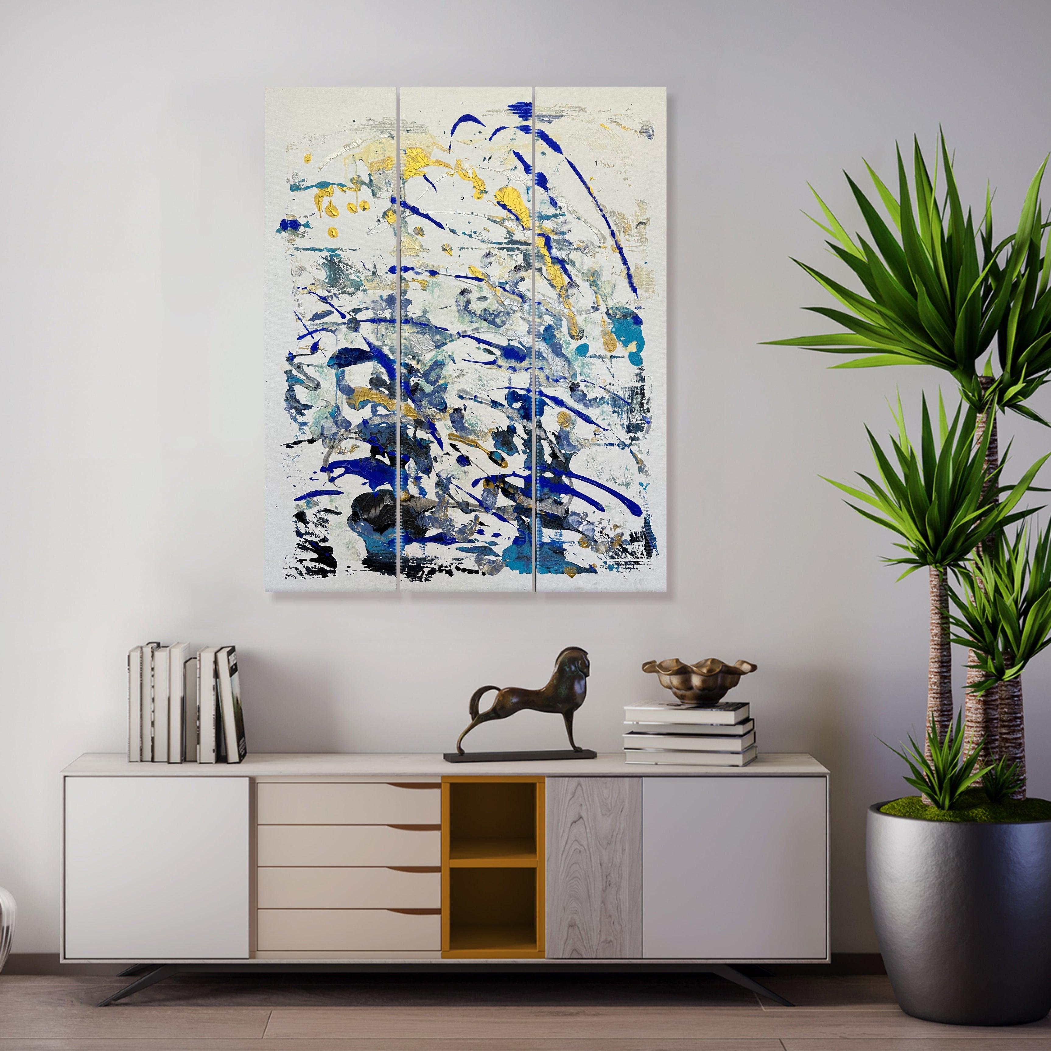 TEXTURED TIDES 46"x36"