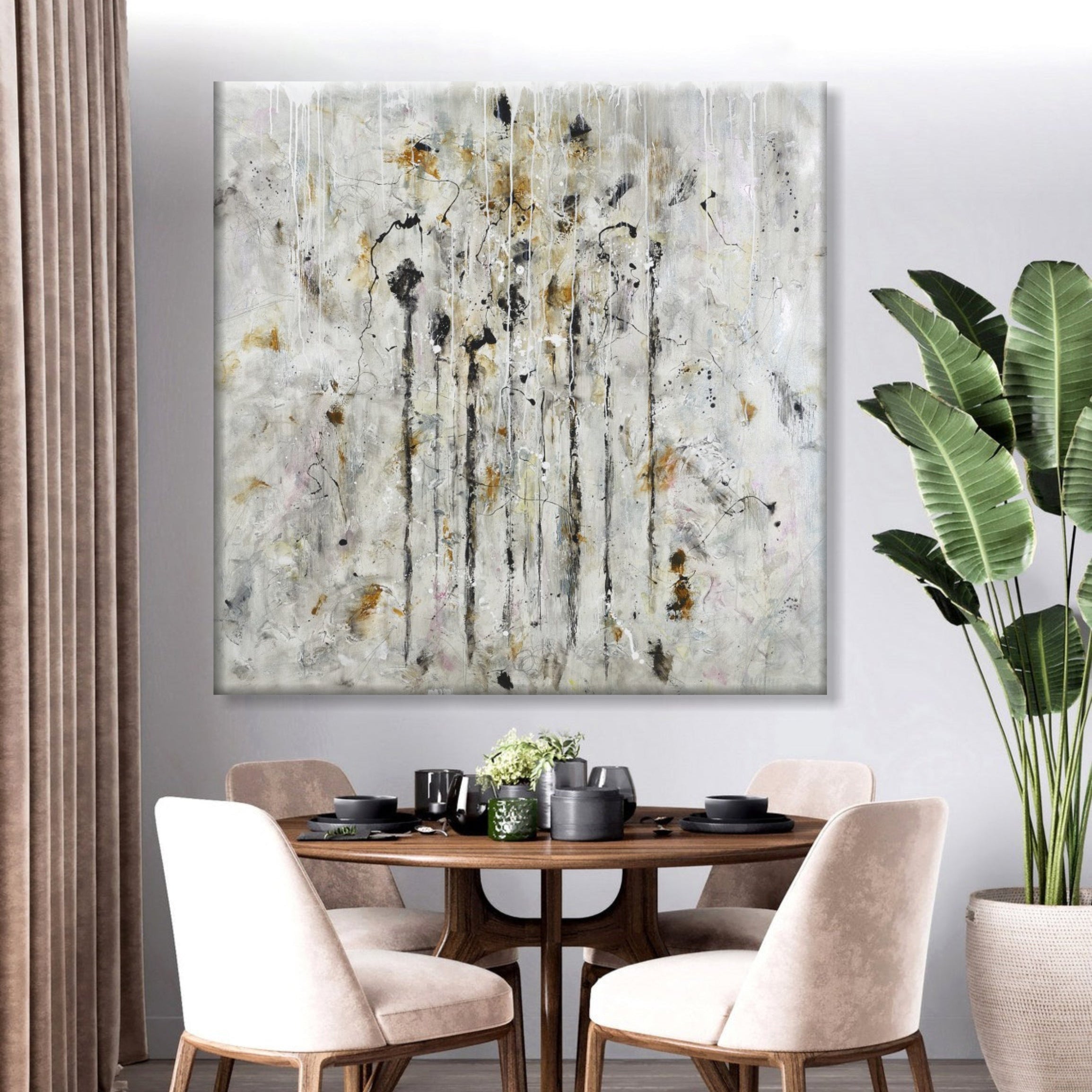 Minimalist painting ABSTRACT CASCADE