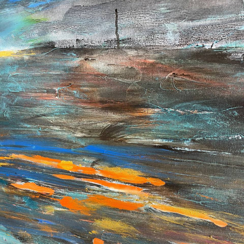 REBELLIOUS SKY 50"x50"