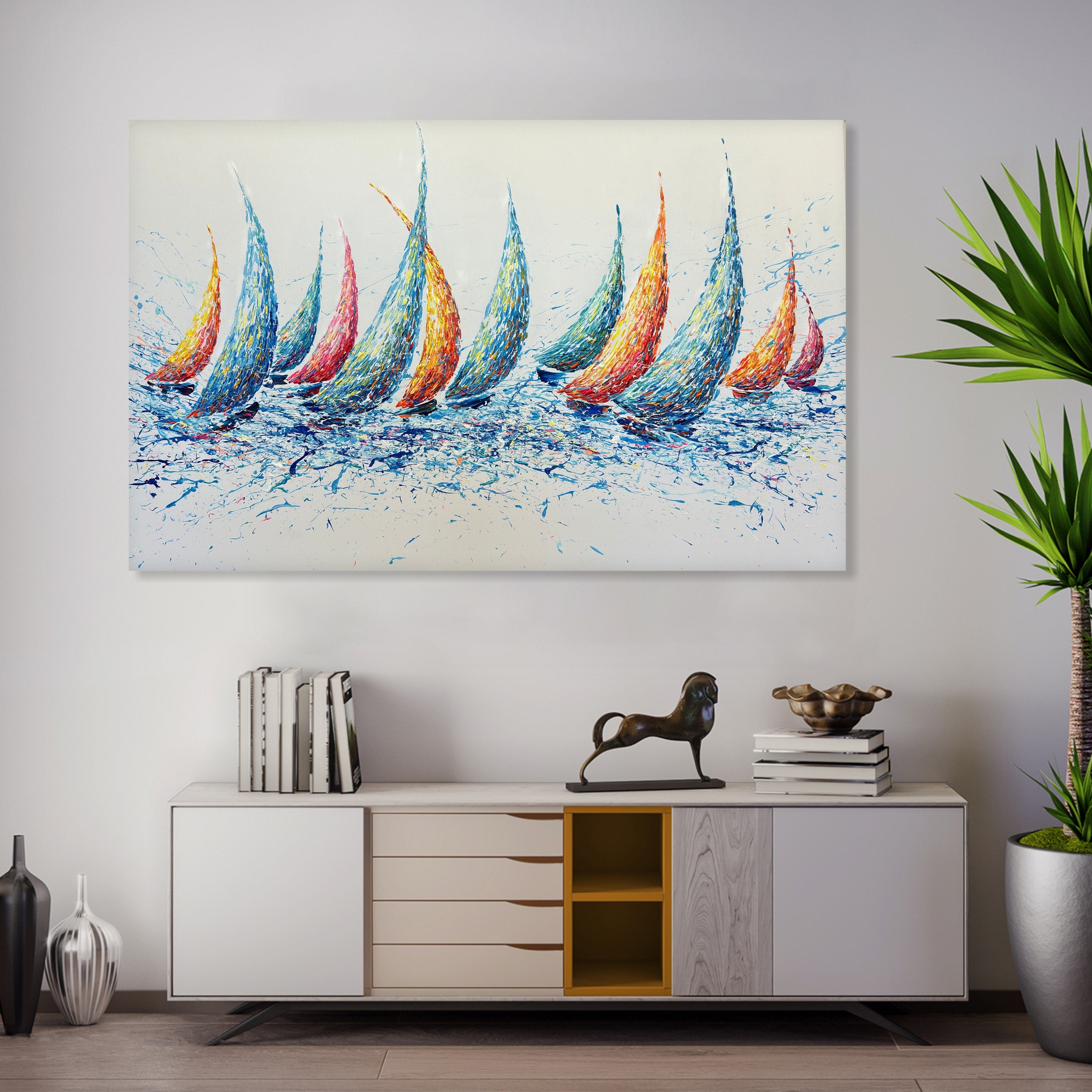 SAILING REGATTA 36"x54"