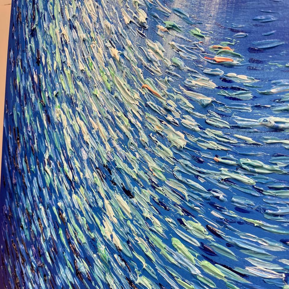 Colorful marine life painting FISH WHIRLPOOL