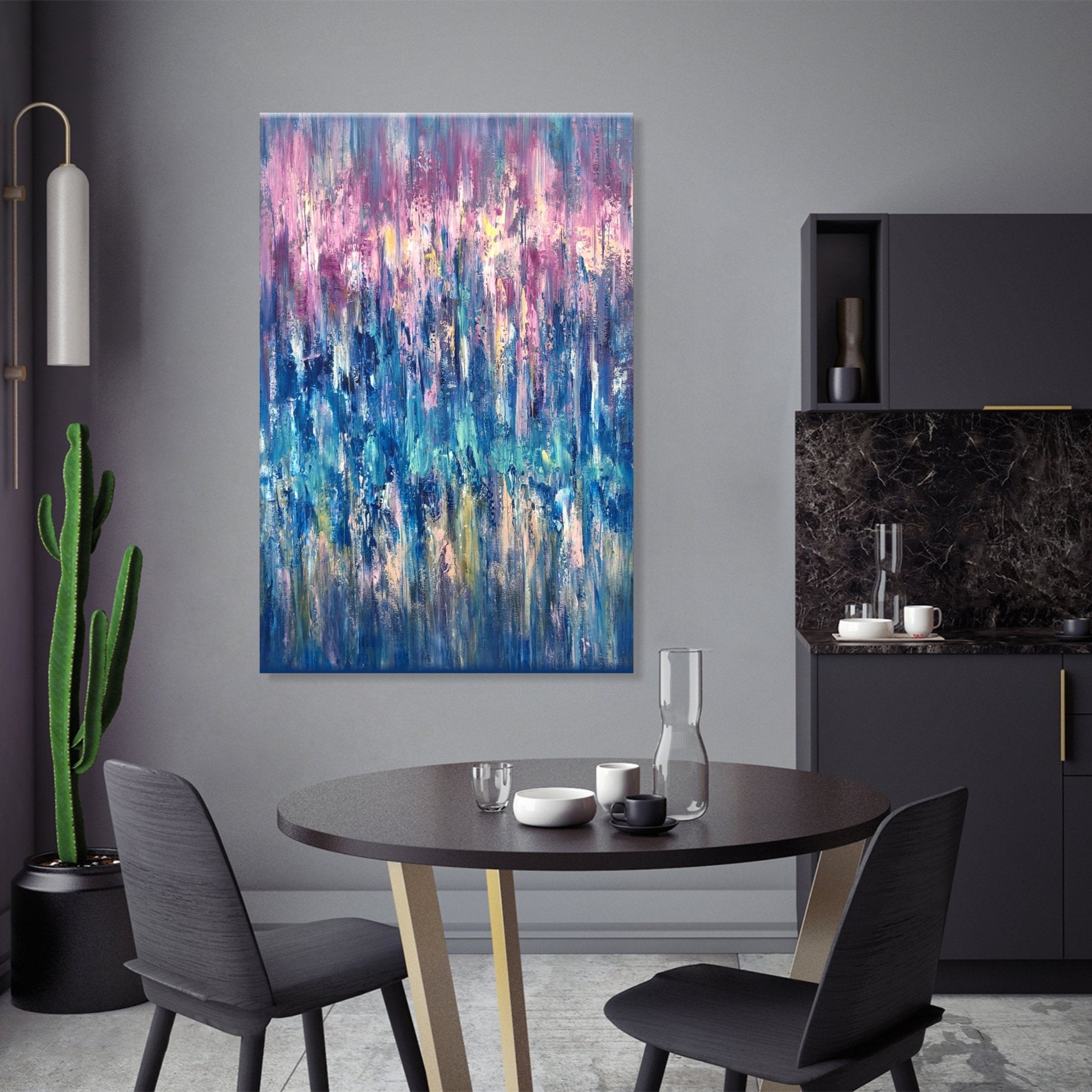 Colorful Wall Art Abstract VIVID WAVES
