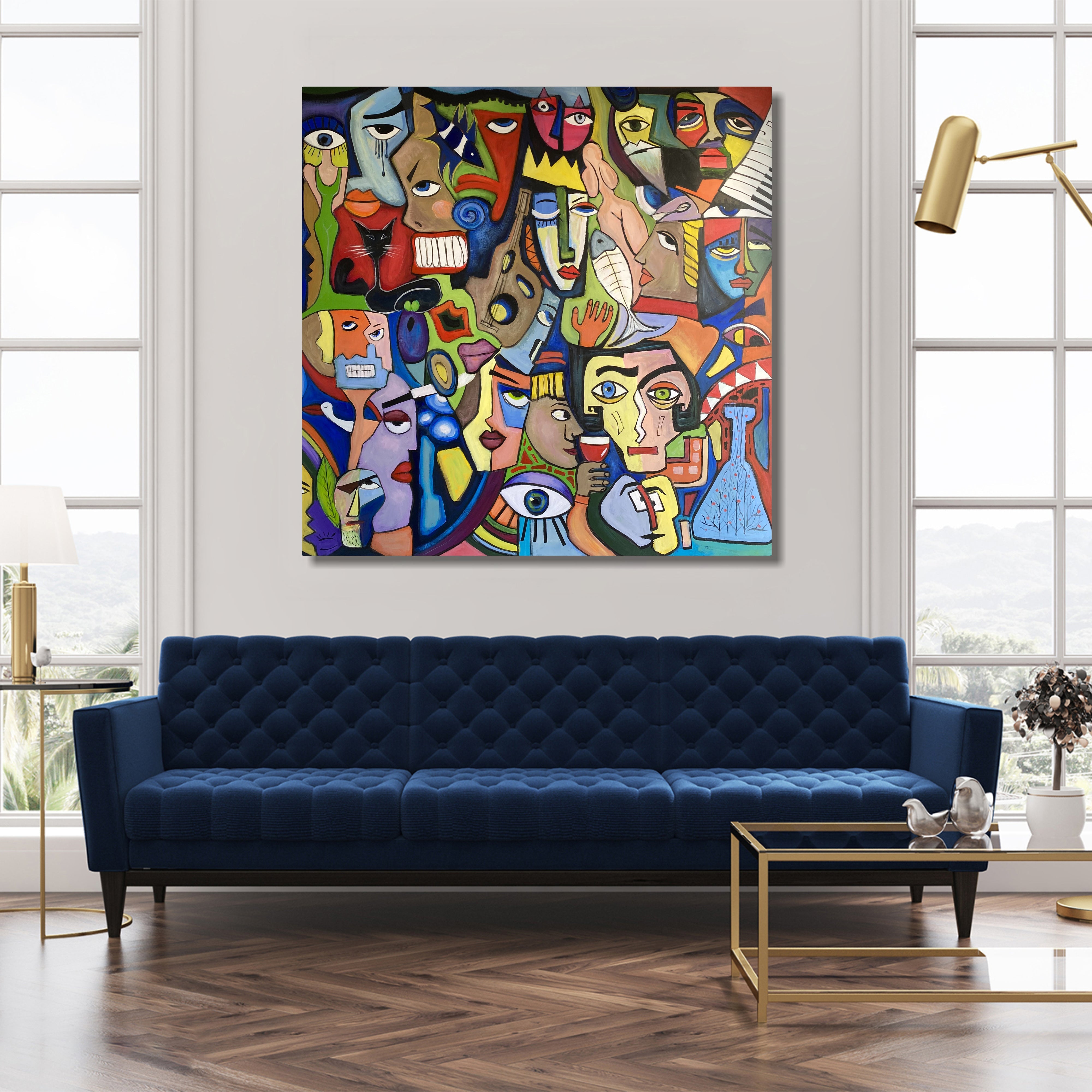 GEOMETRIC FANTASY 60"x60"