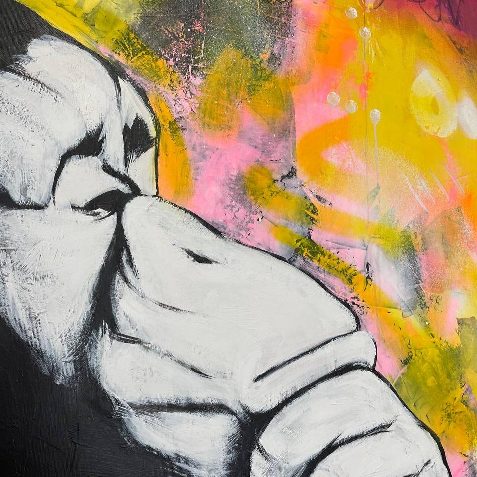 POSITIVE VIBES 46"x46"