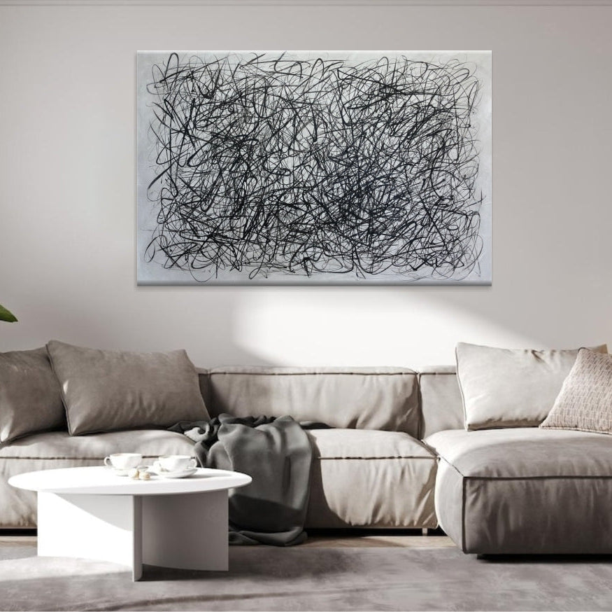 CHAOTIC SCRIBBLES 36"x54"