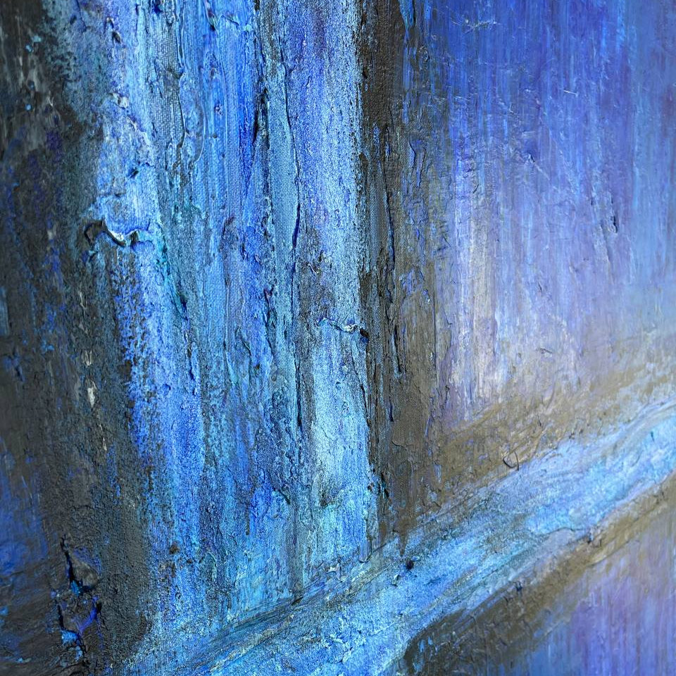 BLUE WINDOW 36"x54"