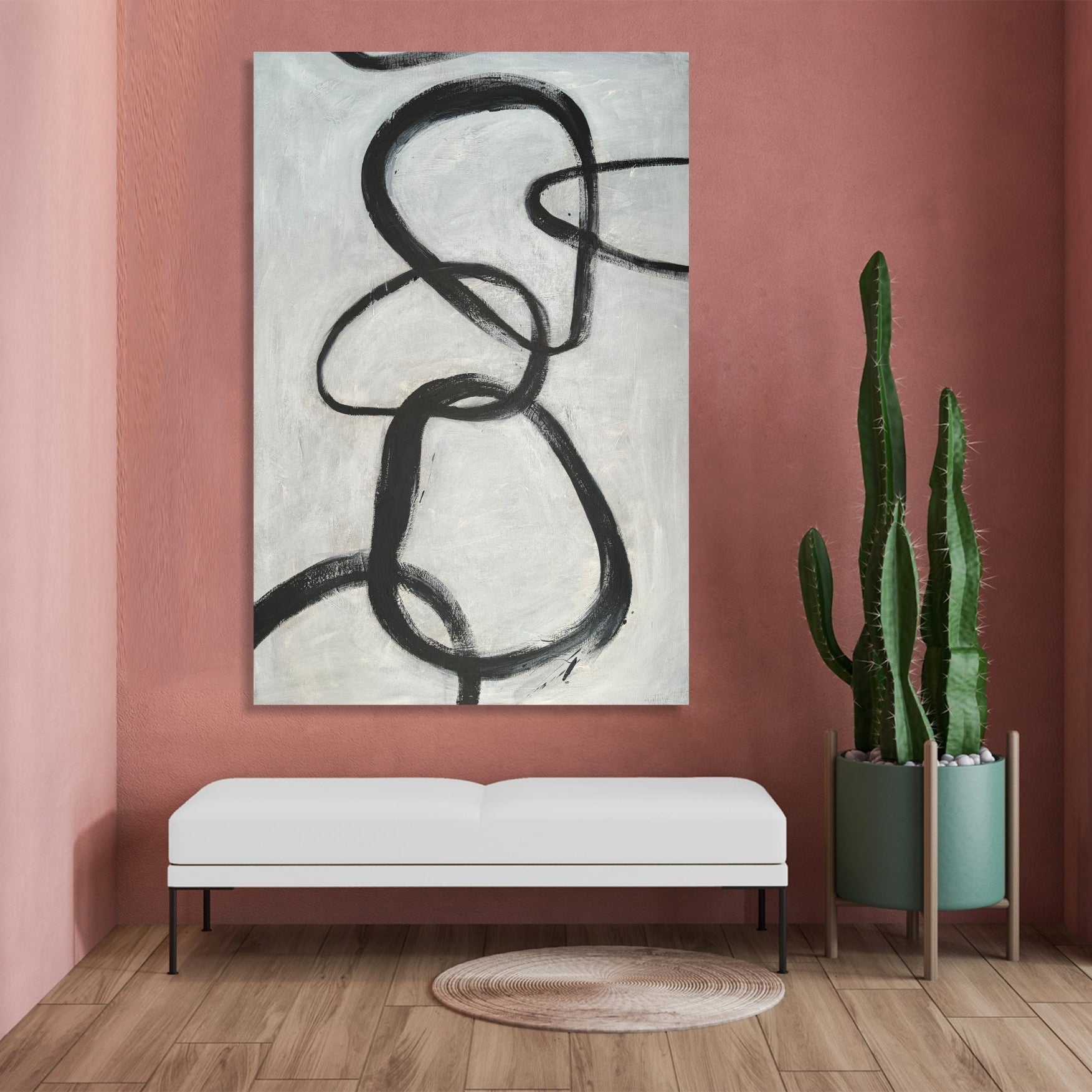 FLOWING CONNECTIONS 48"x32"