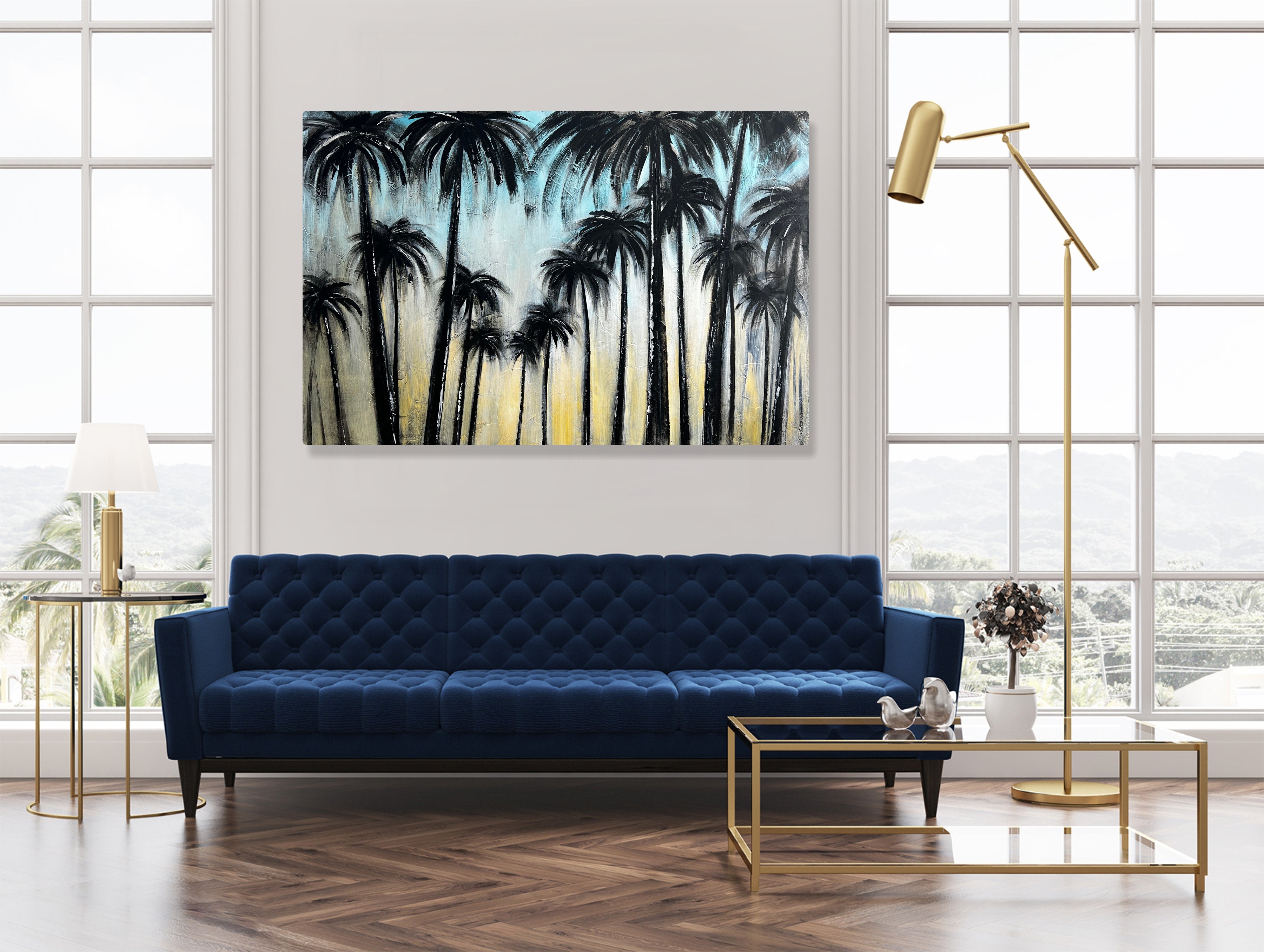 SUNSET PALMS 36"x54"
