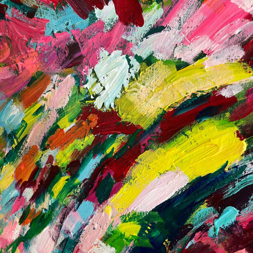 Modern wall art framed paintings COLOR EXPLOSION