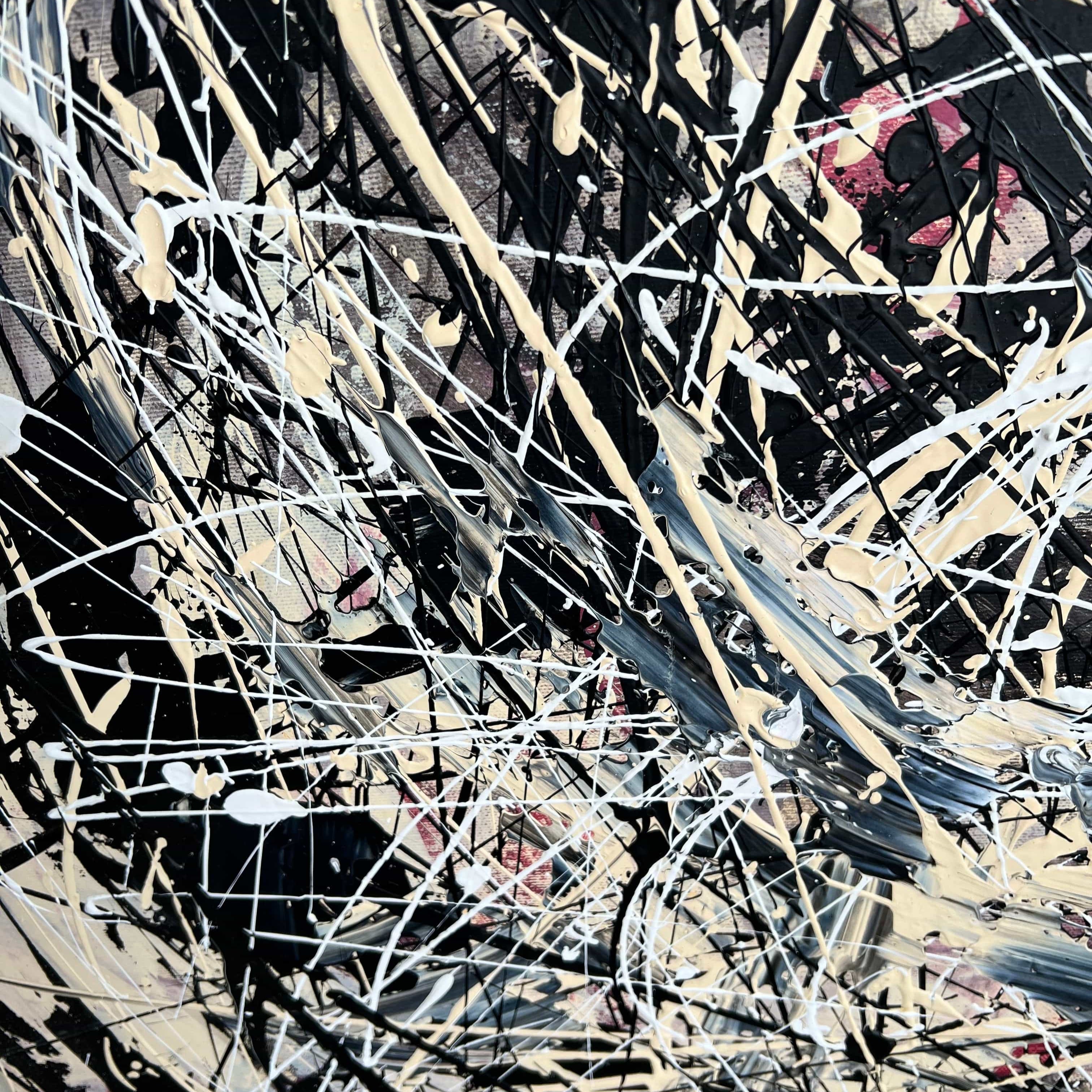 GRAY CONFUSION Acrylic, Oil Painting on Canvas Sold to David on February 2025 in size 72"x54"