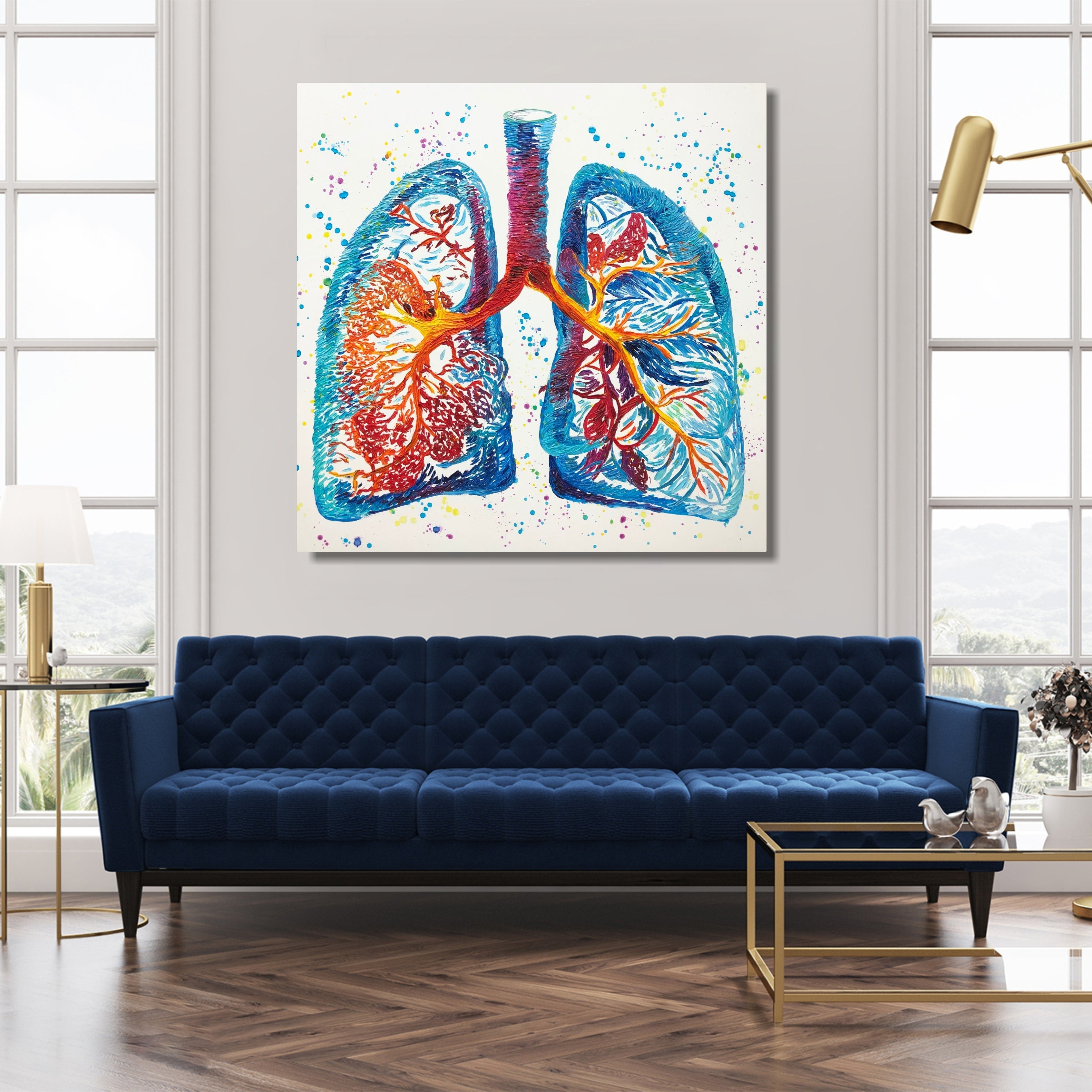 VIVID RESPIRE 46"x46"