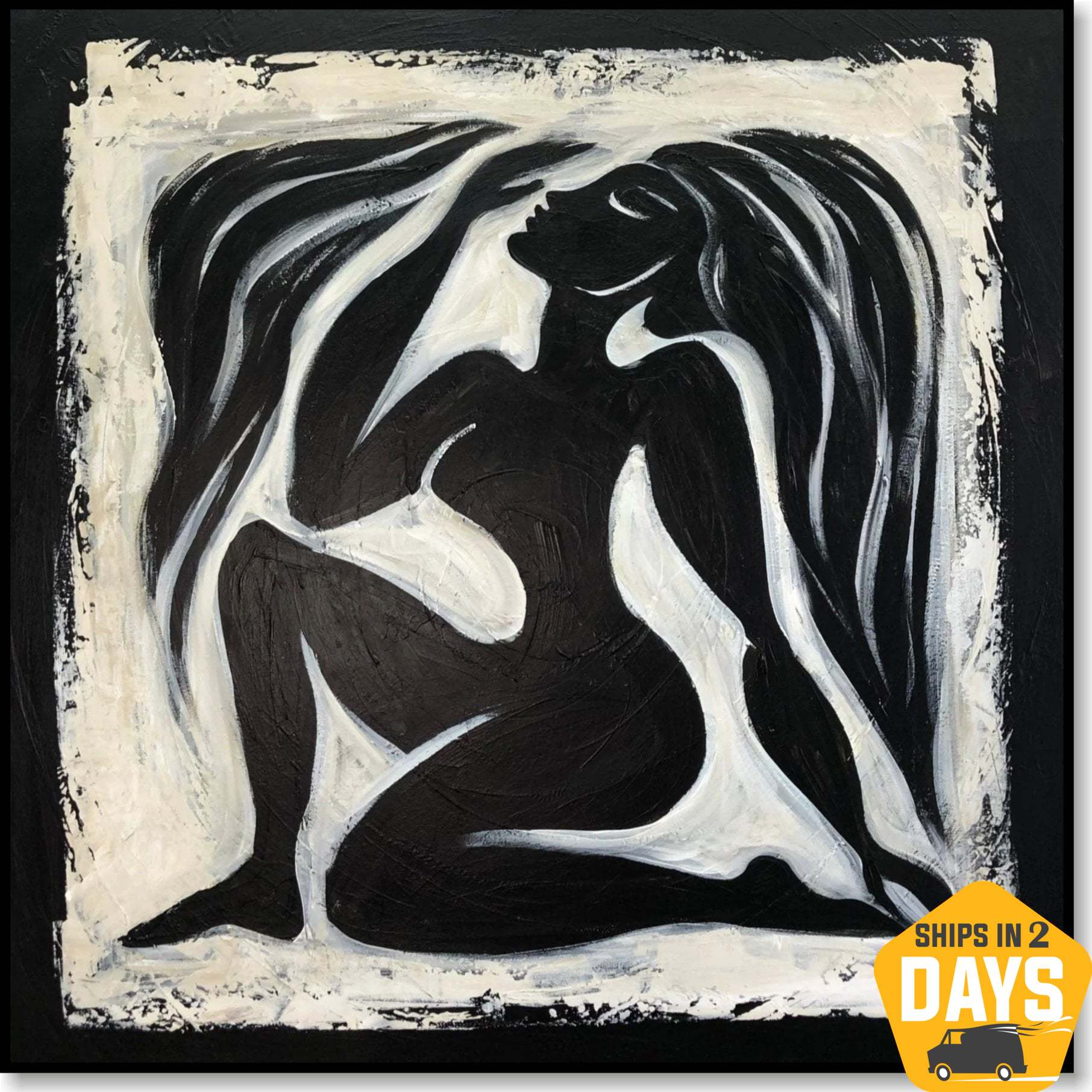 MONOCHROME GRACE 32"x32"