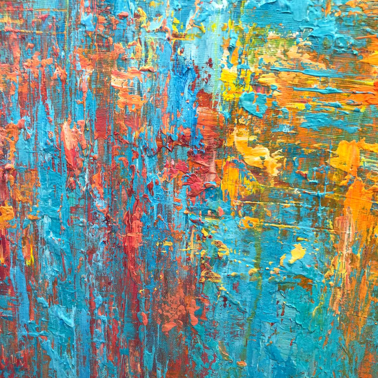 Modern abstract artwork RIOT OF COLORS