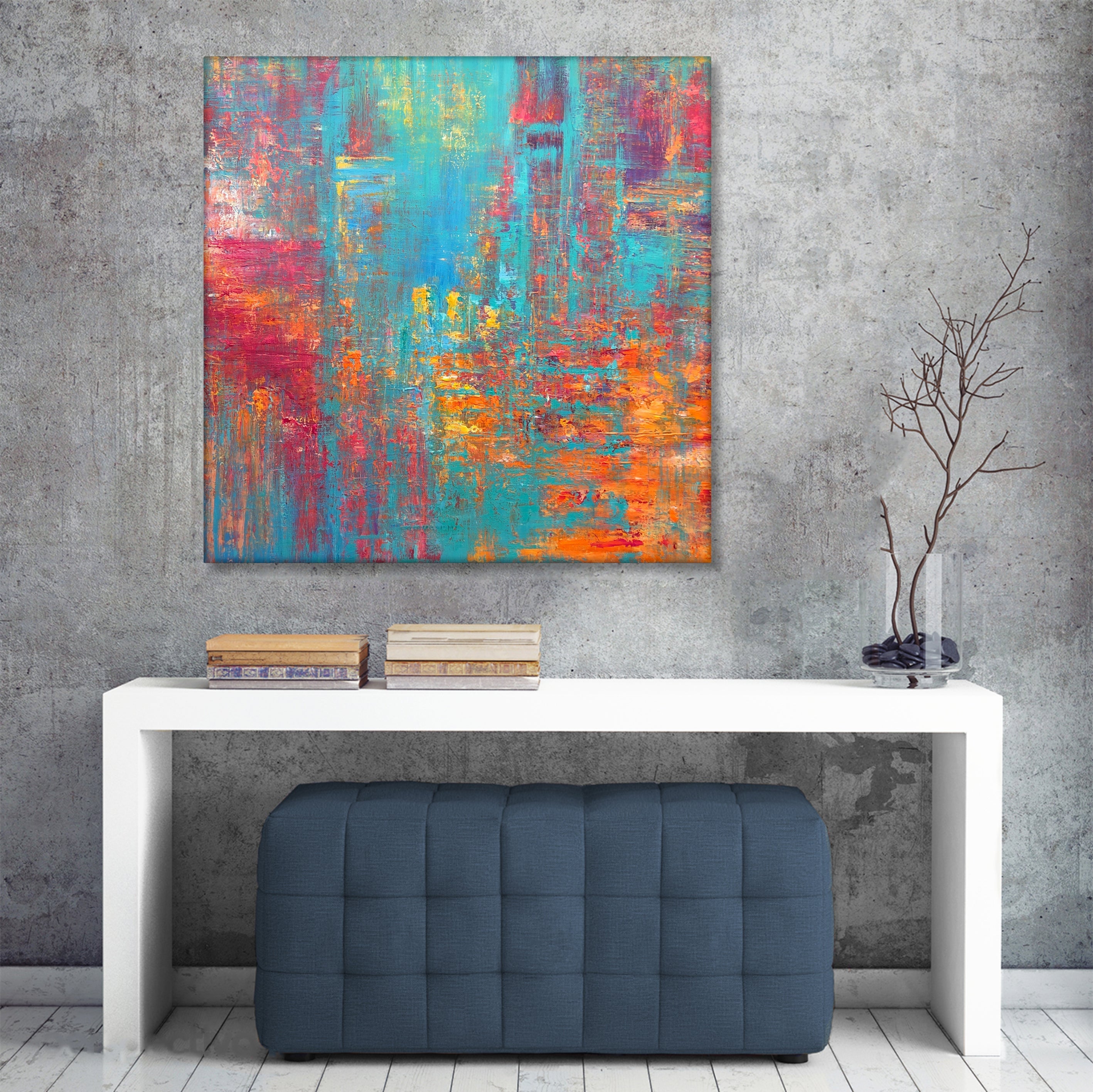 RIOT OF COLORS 46"x46"