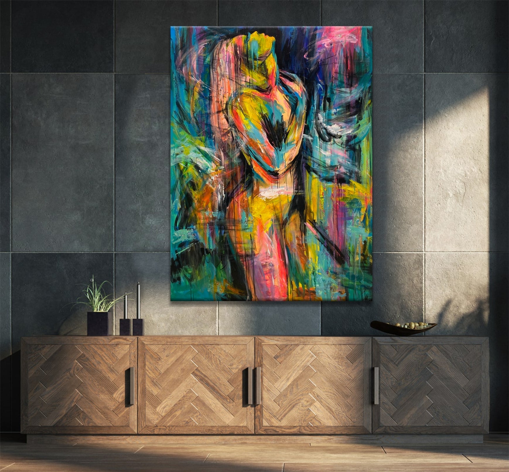 UNDER THE RAIN 60"x40"