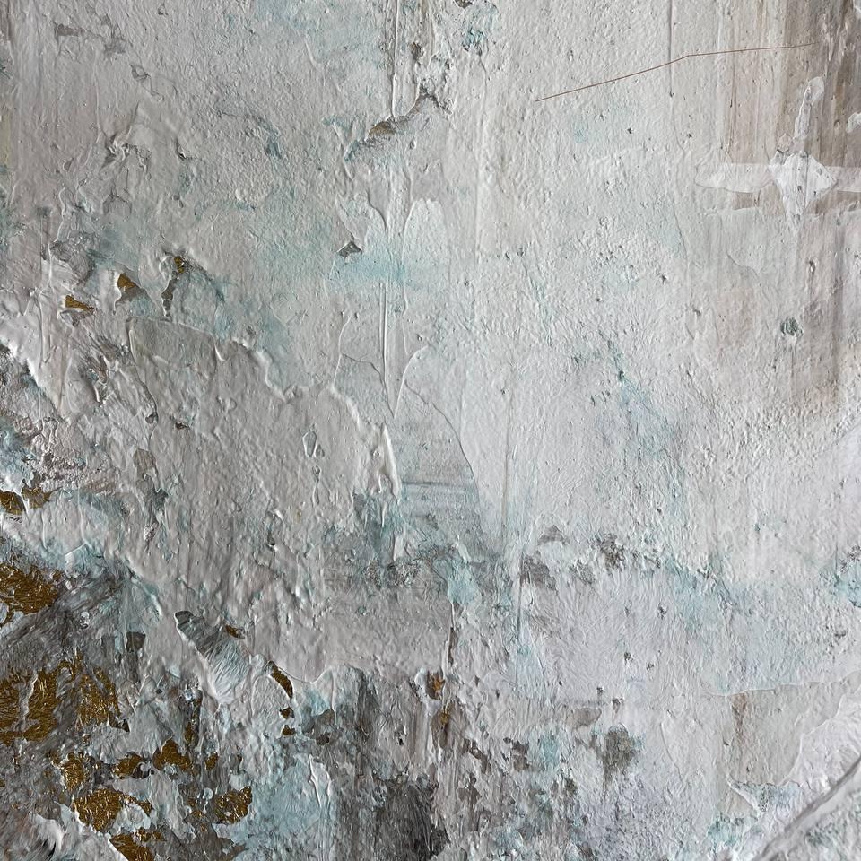 Romantic heart canvas paintings GRAY HEART