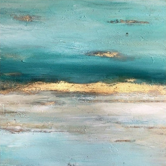 Serene horizon abstract art SUNSET OVERDRIVE