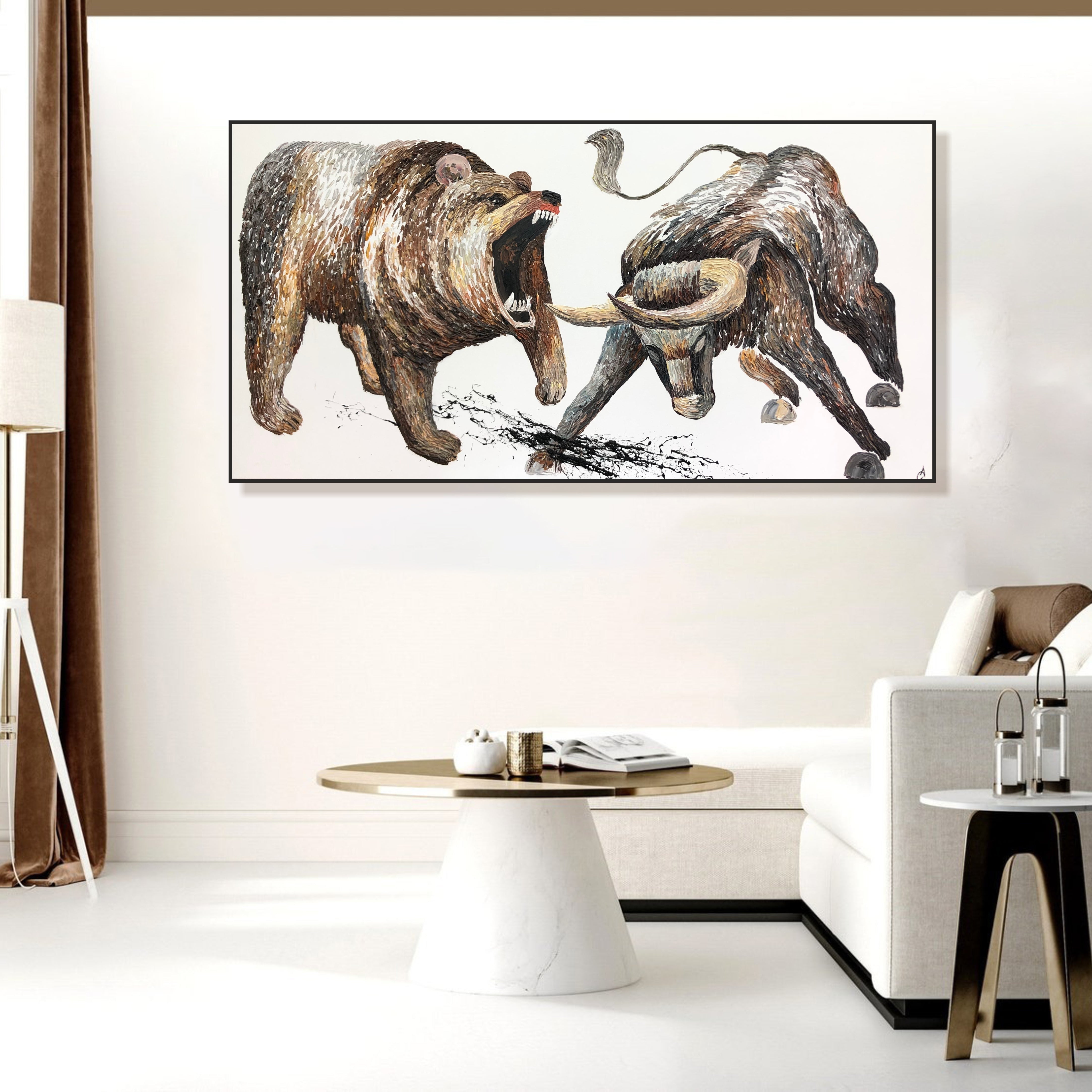 BULL VS BEAR 30"x60"