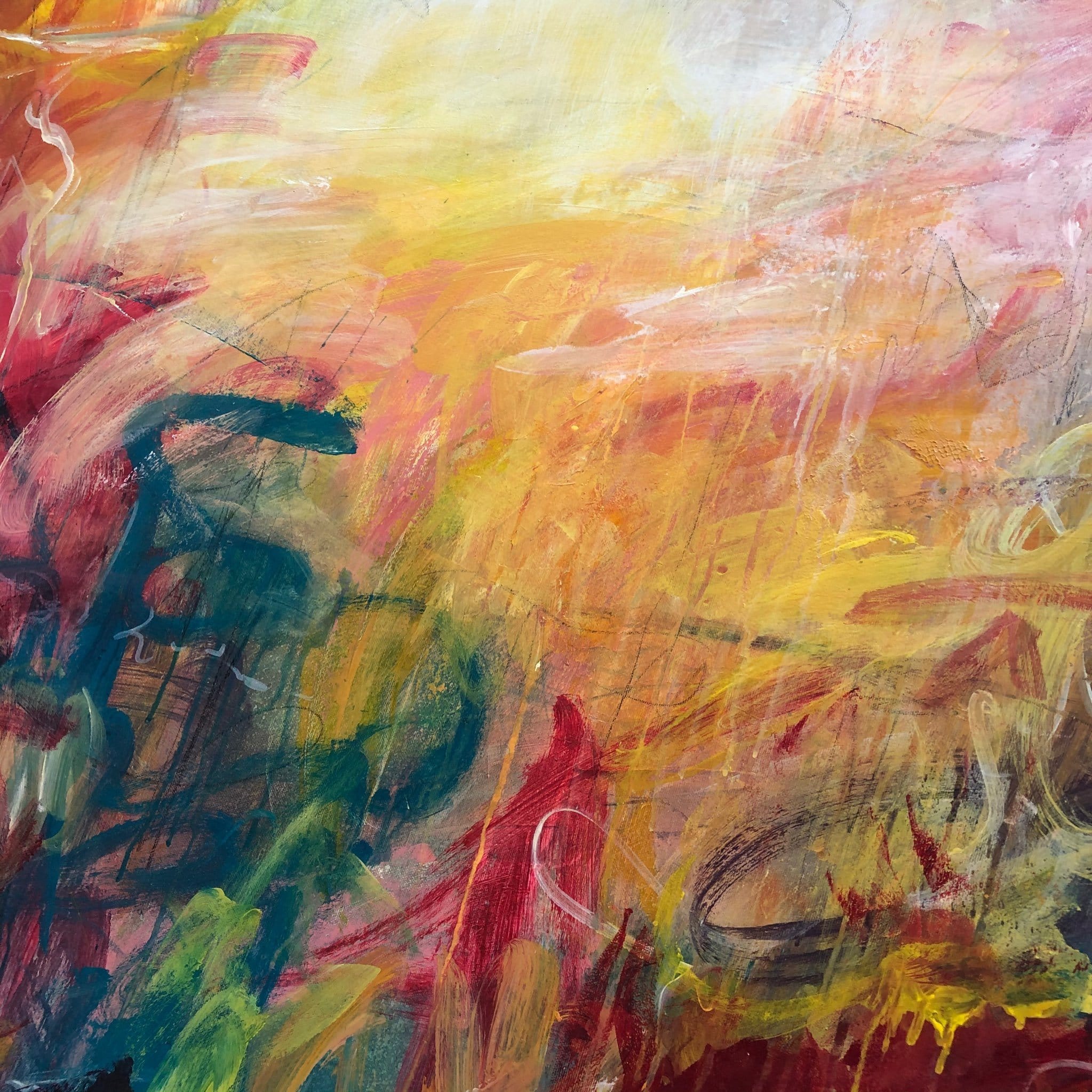 STRAWBERRY FIELDS 50"x50"