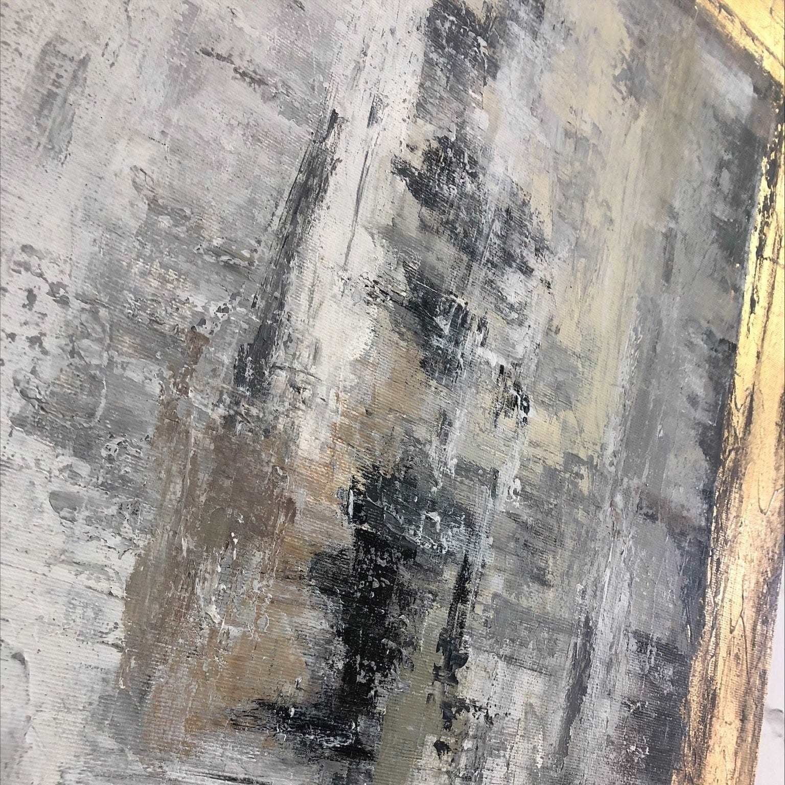 Abstract acrylic luxury painting ANCIENT CLARITY