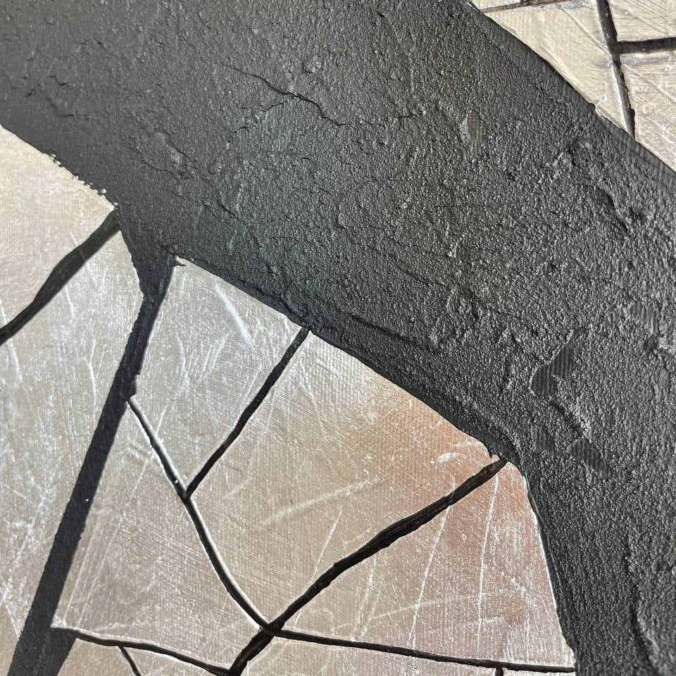 Canvas wall art painting abstract BROKEN ROCK