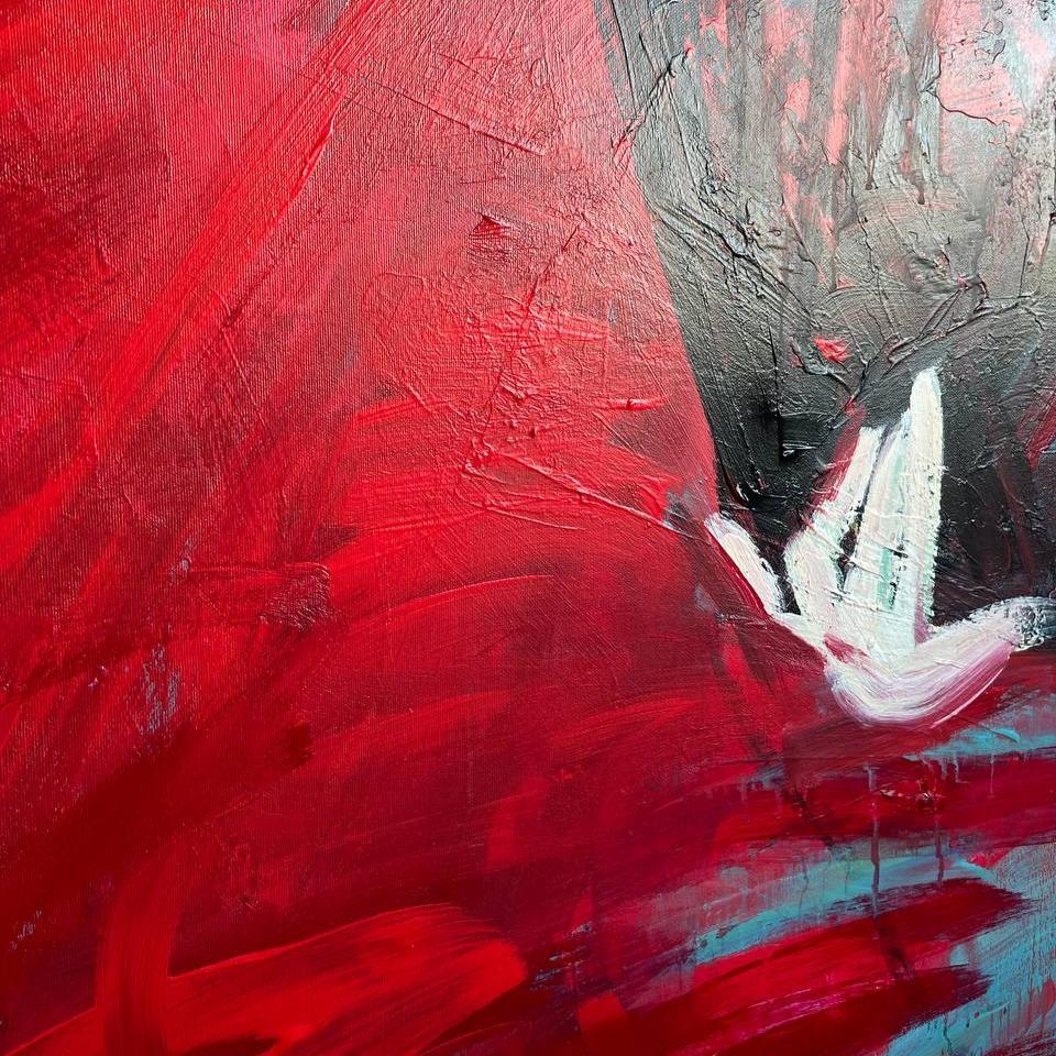 GEISHA WITH UMBRELLA 64"x48"