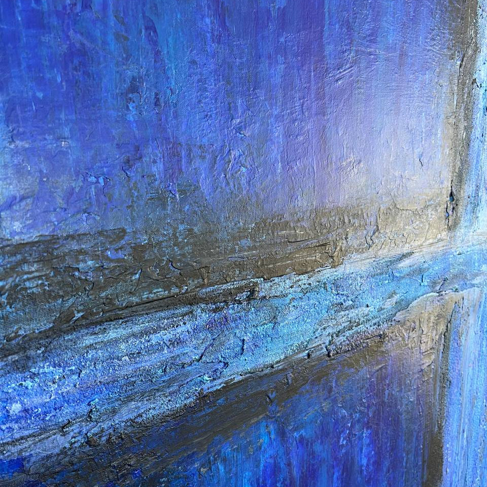 BLUE WINDOW 36"x54"