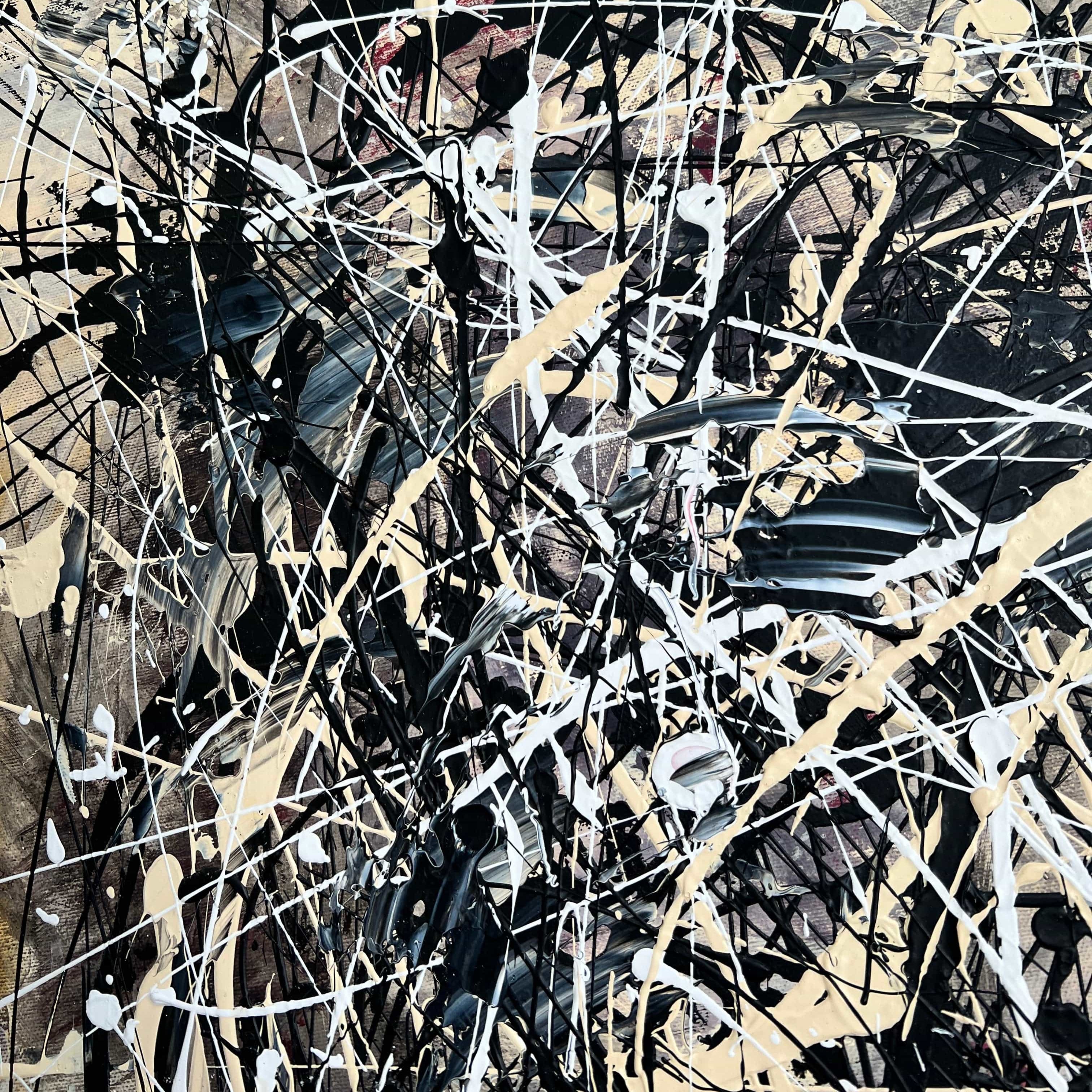 GRAY CONFUSION Acrylic, Oil Painting on Canvas Sold to David on February 2025 in size 72"x54"