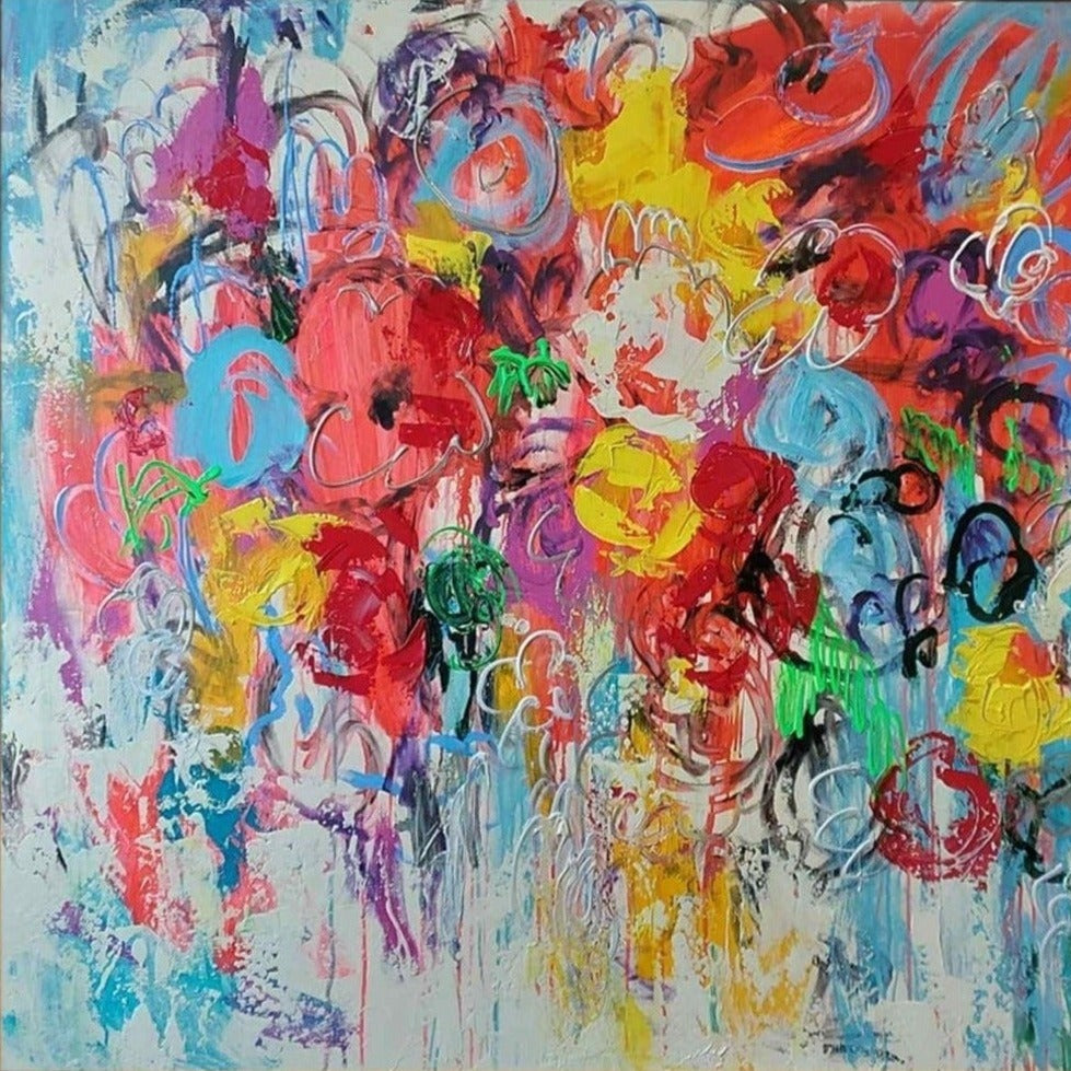 Expressive contemporary wall art VIVID GRAFFITI