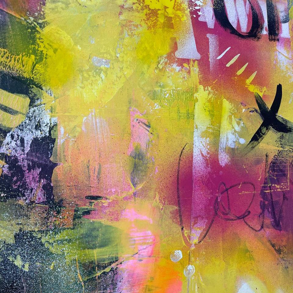 POSITIVE VIBES 46"x46"