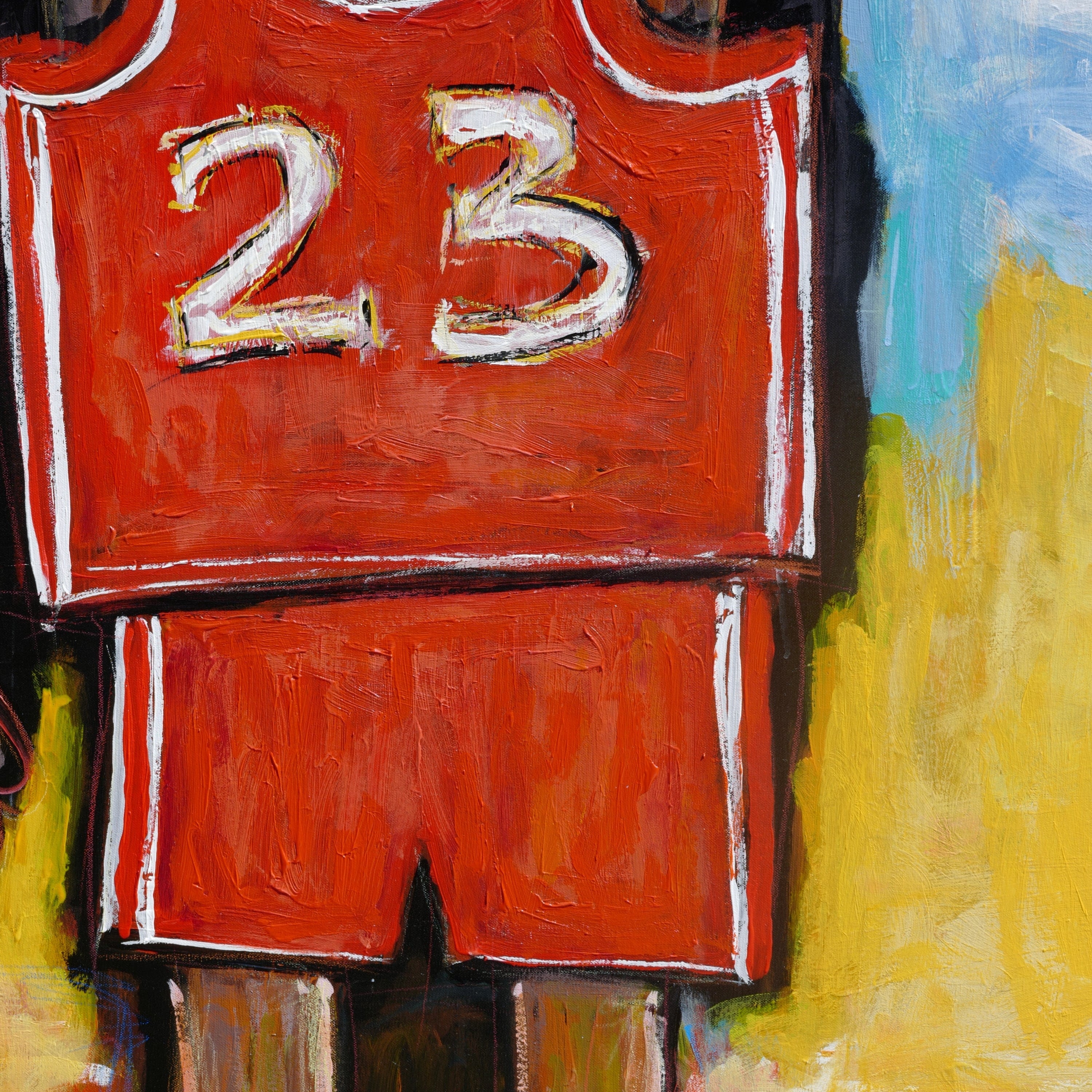 Sport Painting Art Canvas BASKETEER 60"x40"