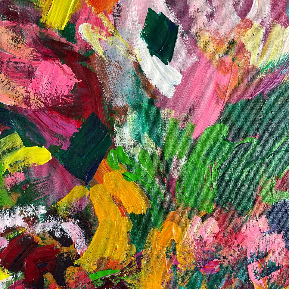 Modern wall art framed paintings COLOR EXPLOSION