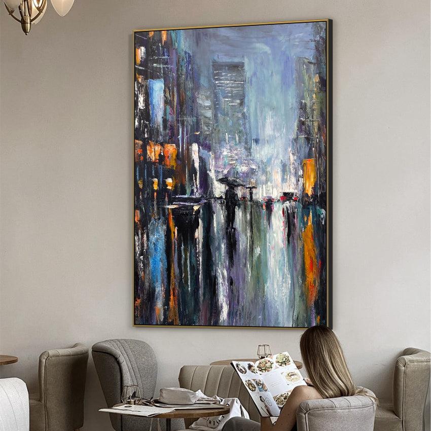 NIGHTTIME CITYSCAPE 39.4"x27.5"