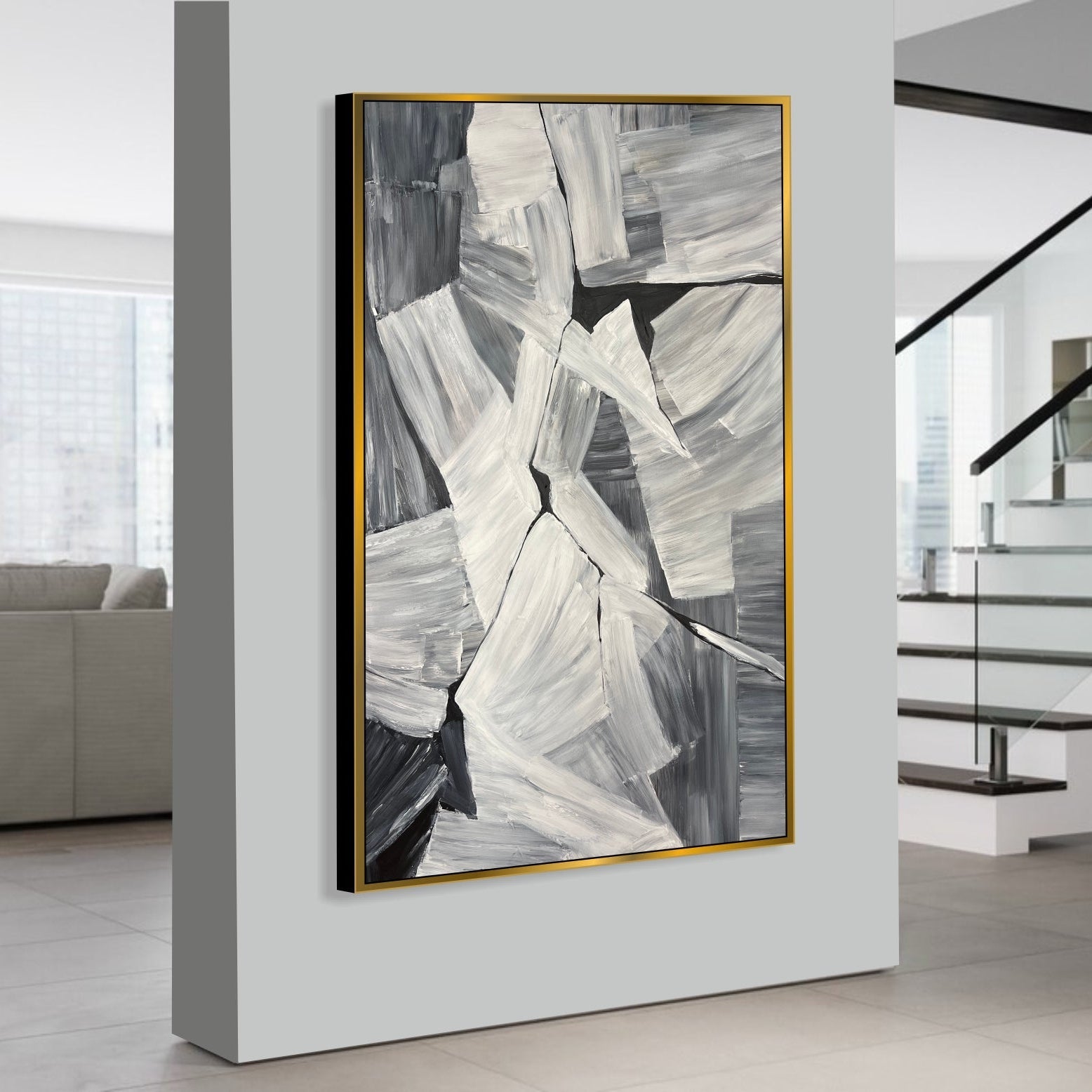 MONOCHROMATIC RIFT 54"x36"