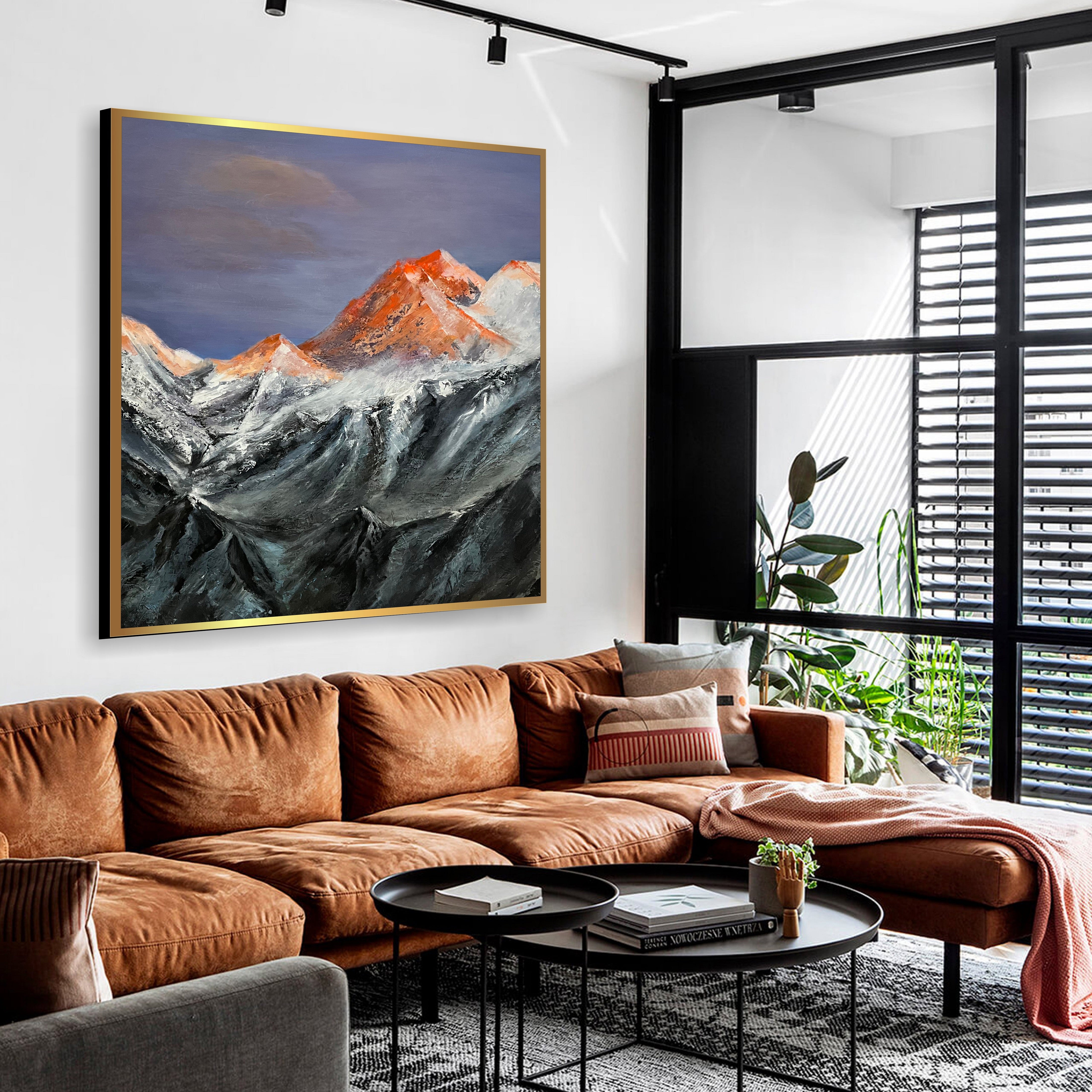 SNOWY MOUNTAINS 40"x40"