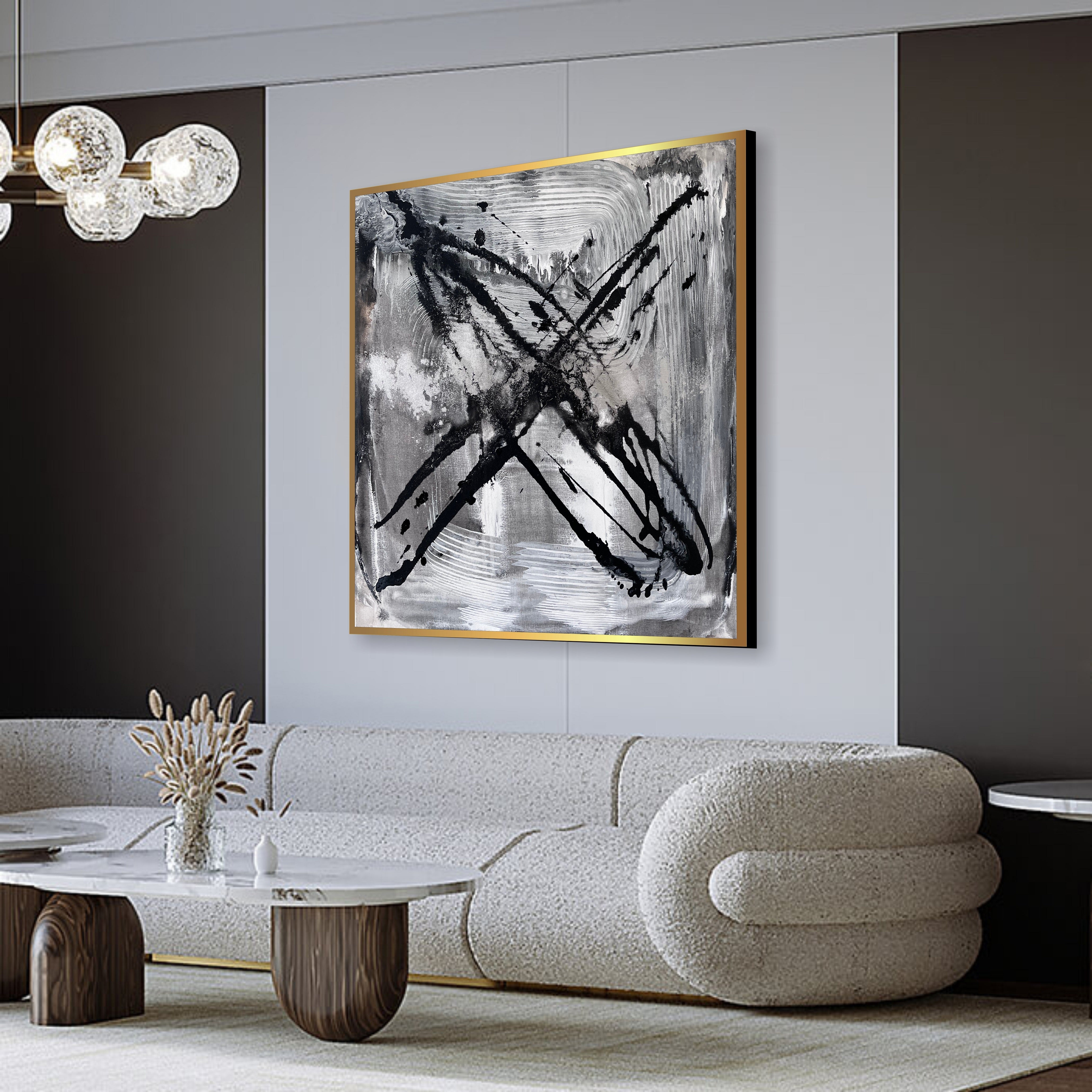 MONOCHROME IMPACT 26"x26"