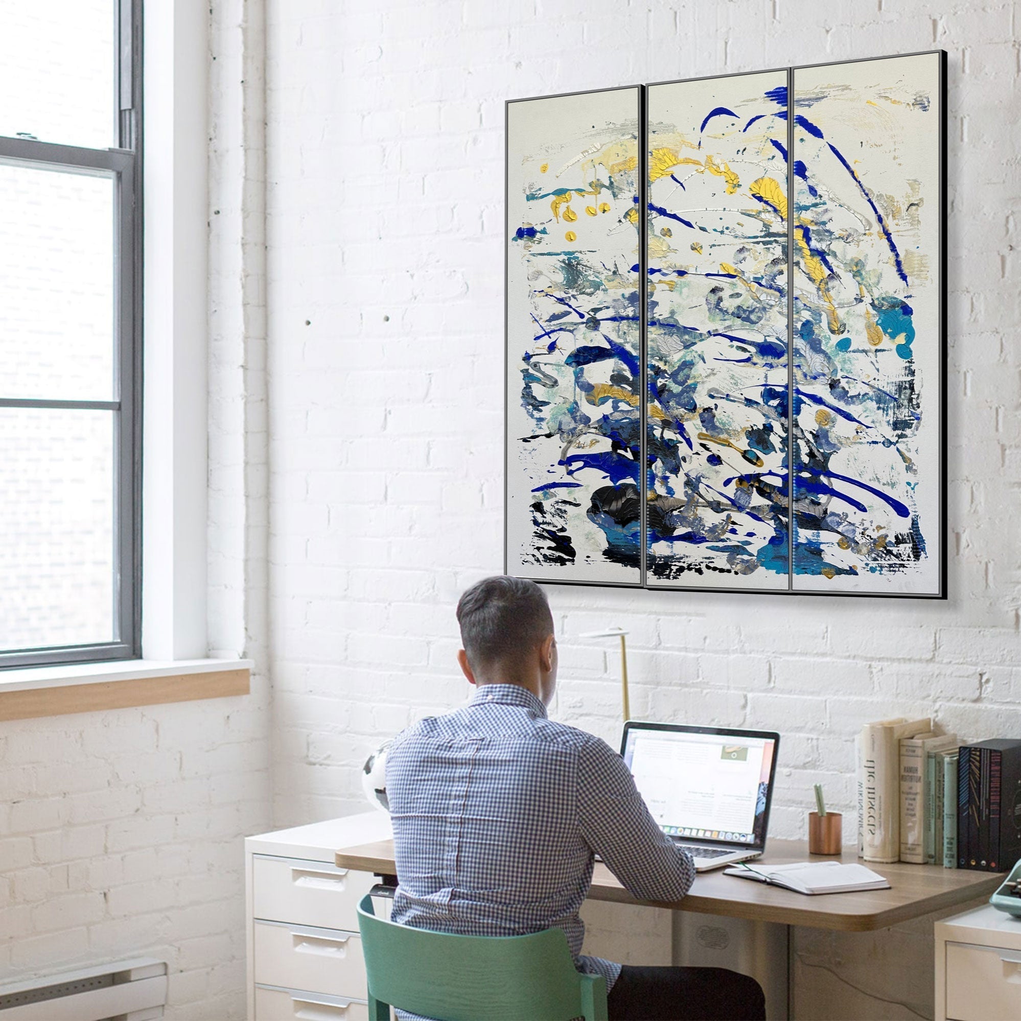 TEXTURED TIDES 46"x36"