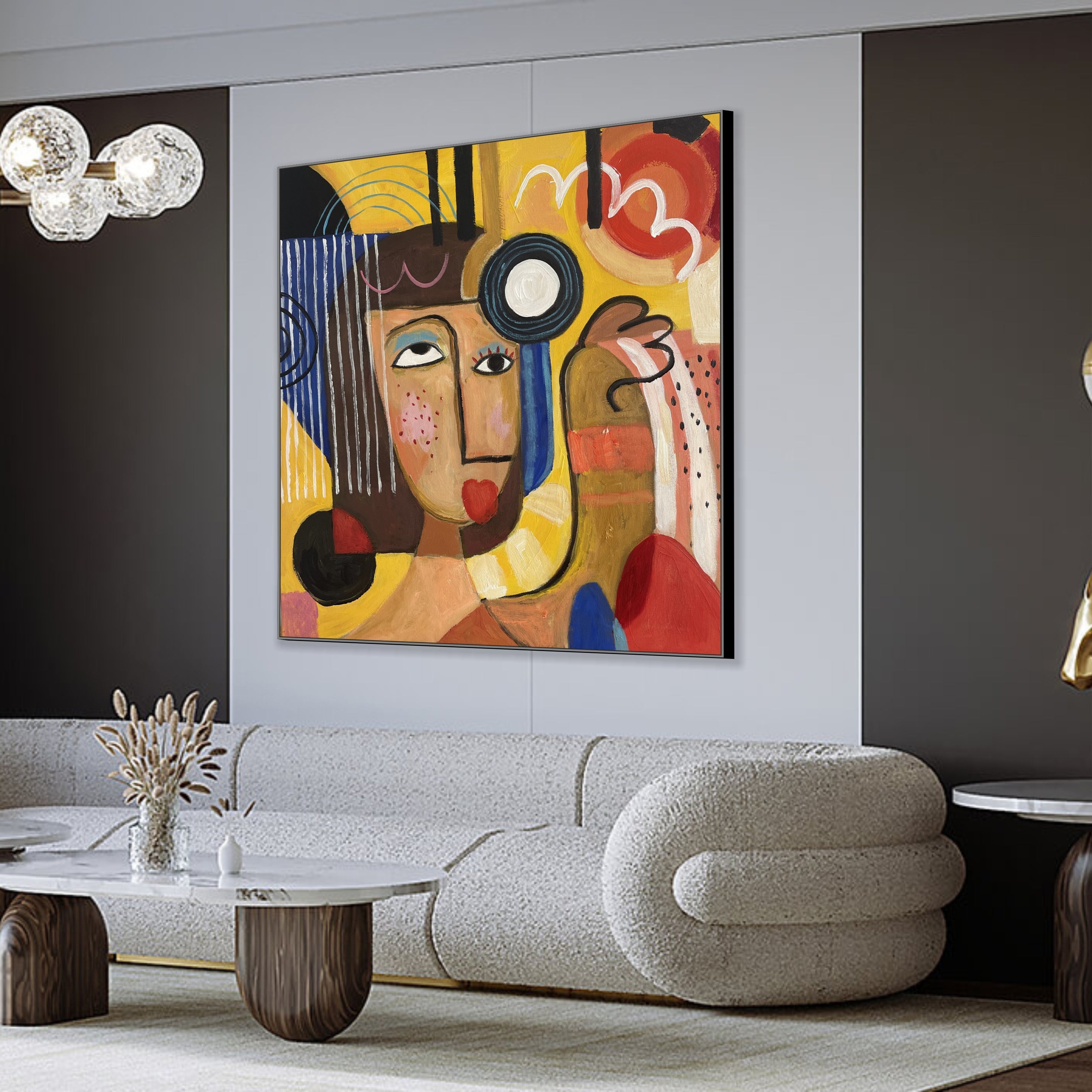 WHIMSICAL GAZE 26"x26"