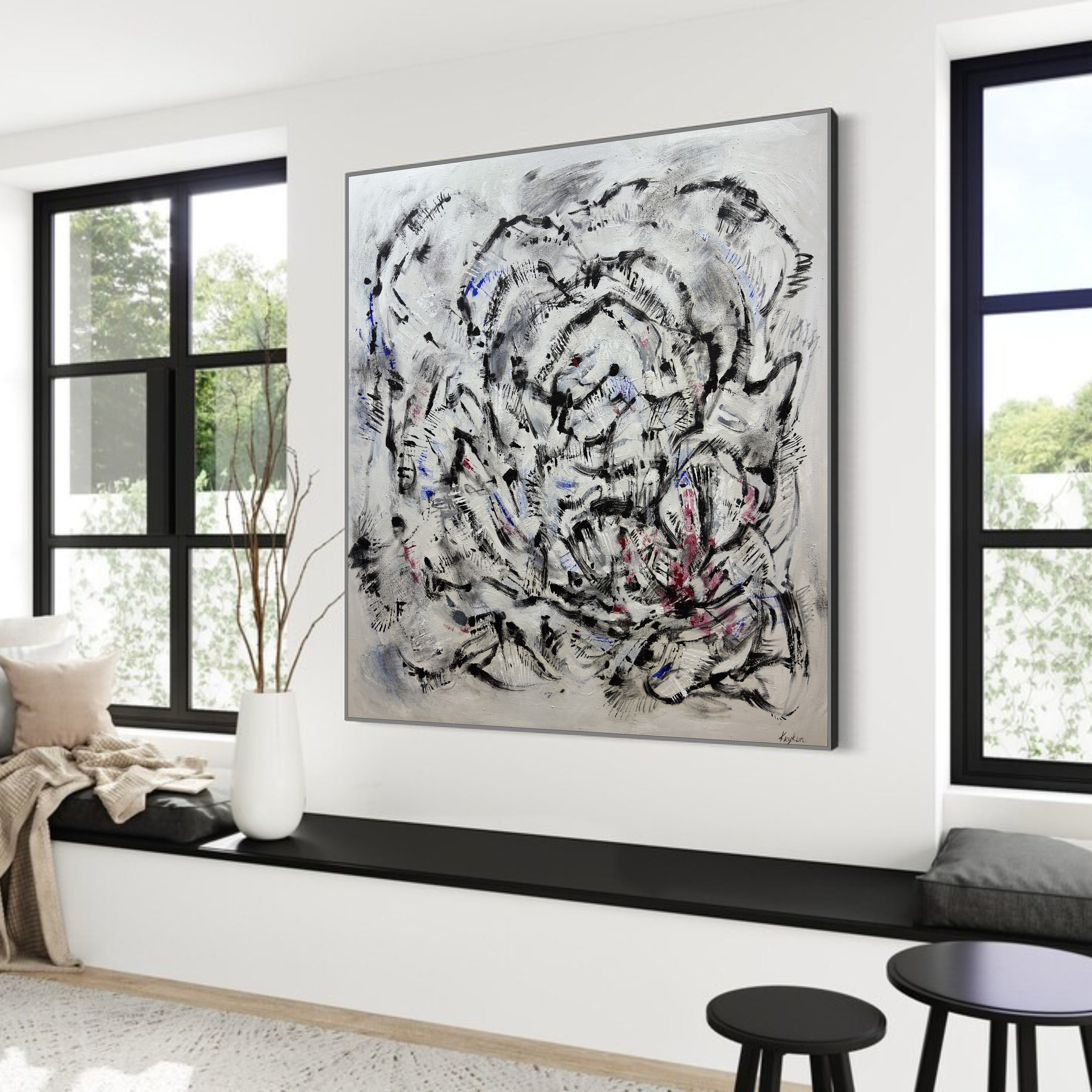 ECHOES OF A ROSE 45.5x45.5"