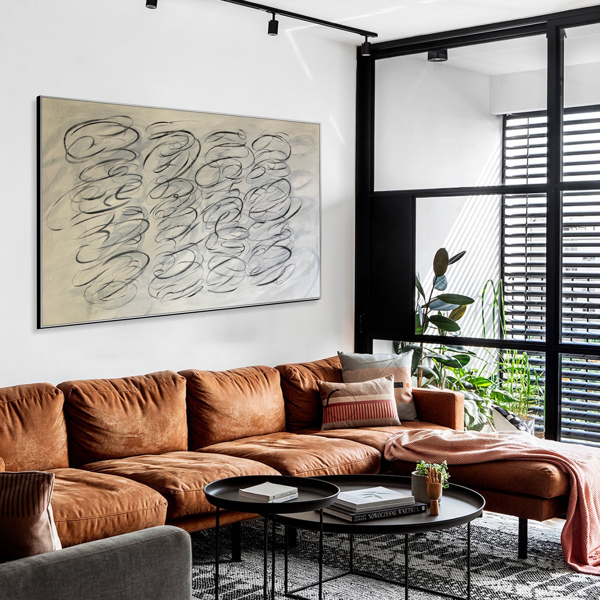 MONOCHROME WHISPERS 38"x64"