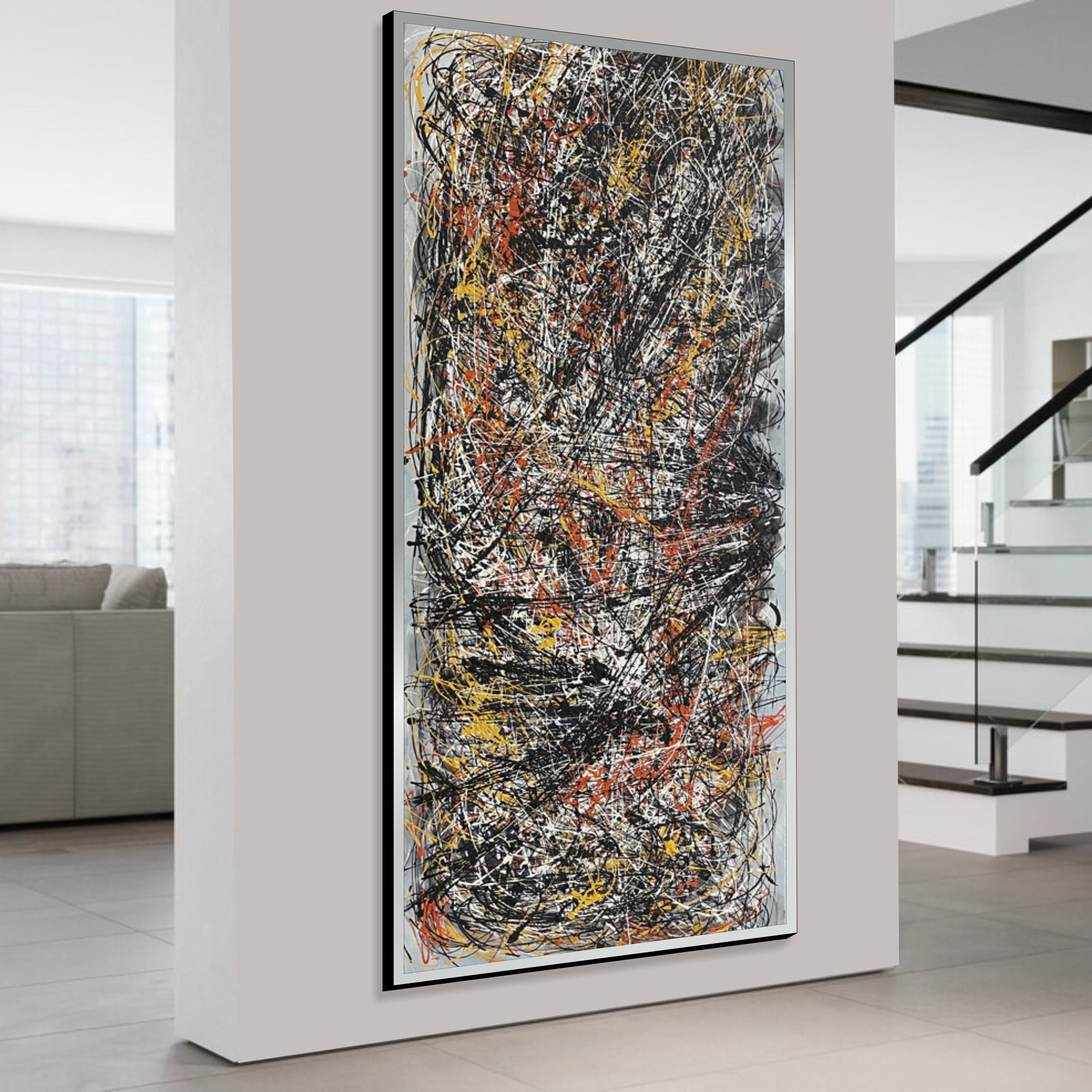 DANCING PIGMENTS 64"x24"