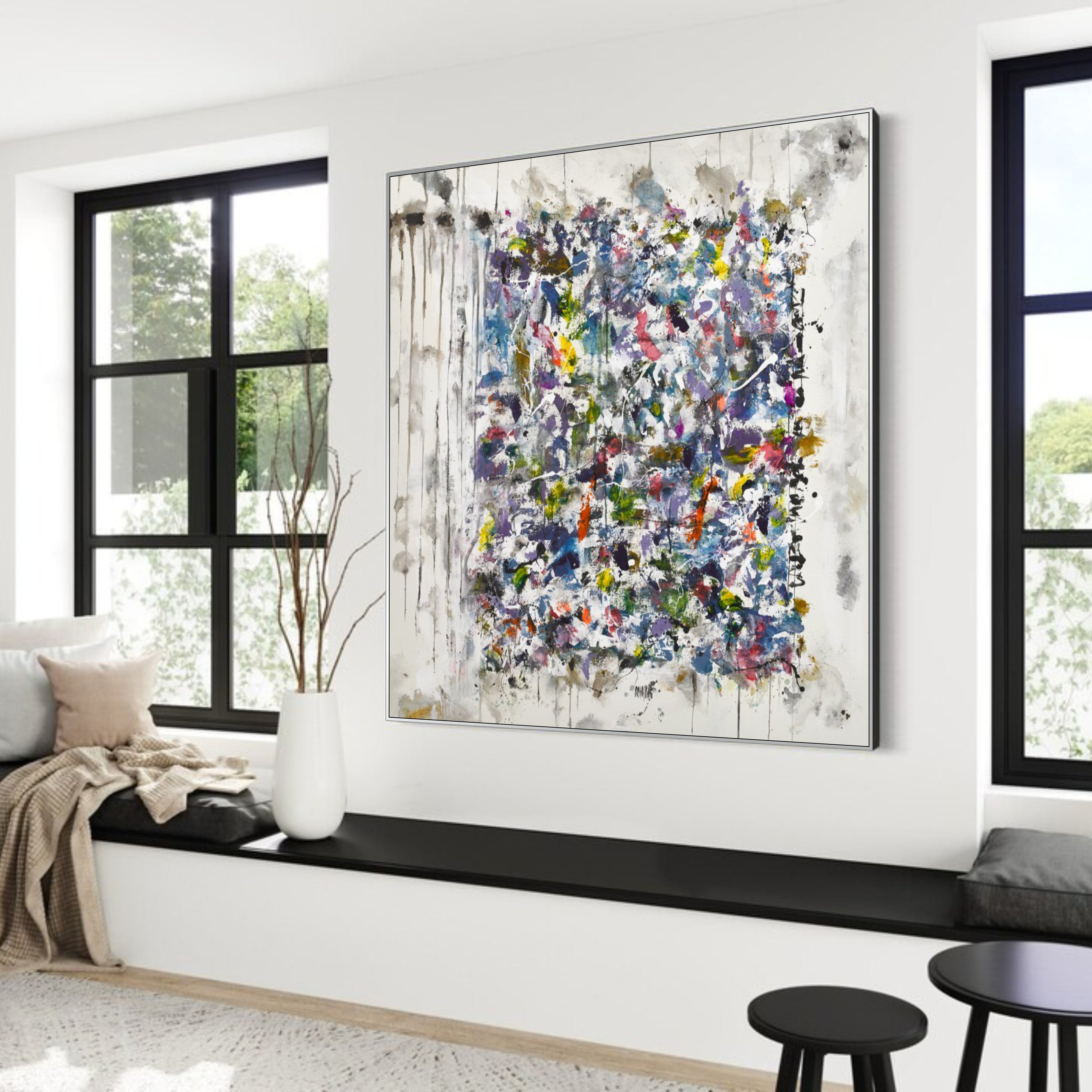 SPECTRUM VORTEX inspired by Jackson Pollock