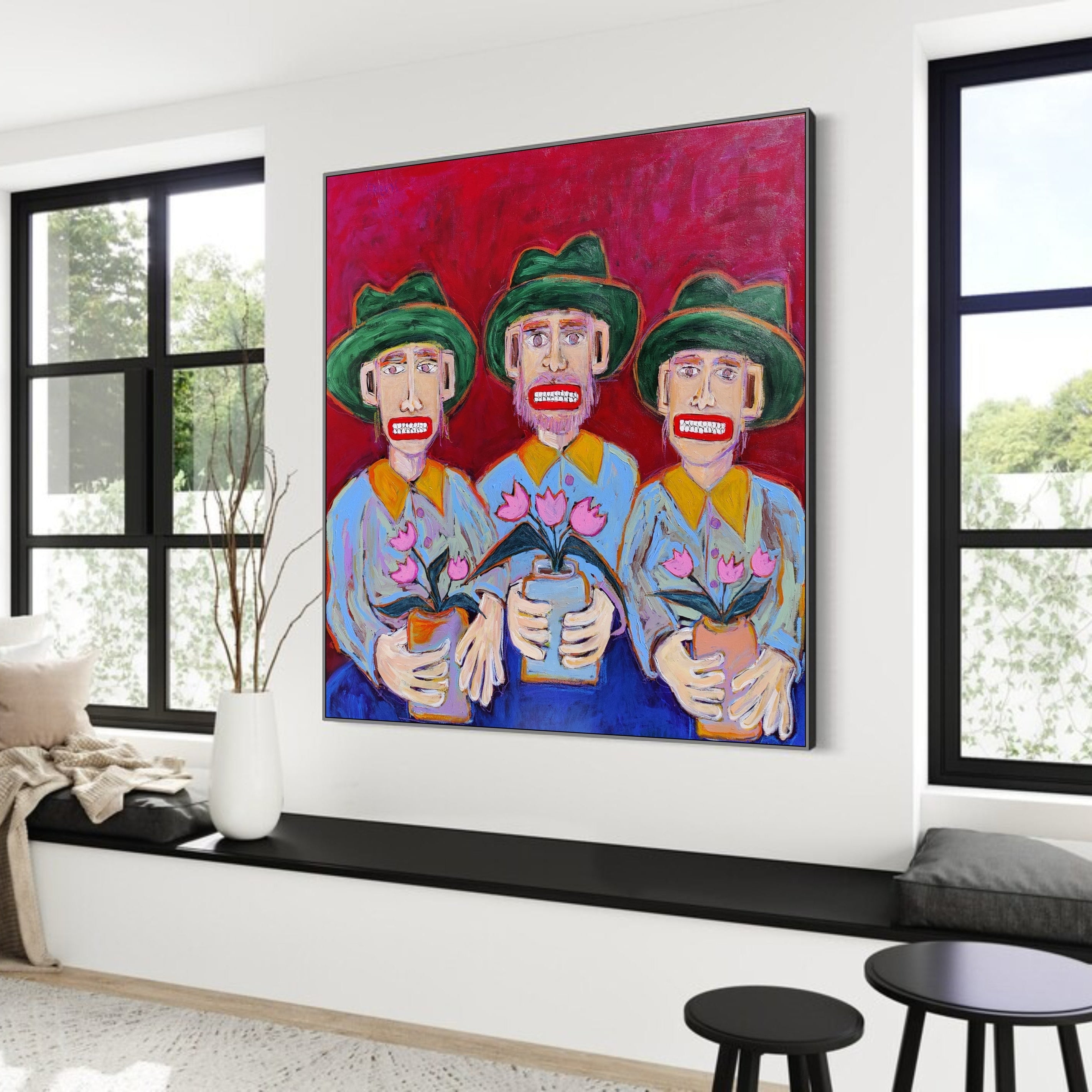 THE GARDENING GANG 46"x46"