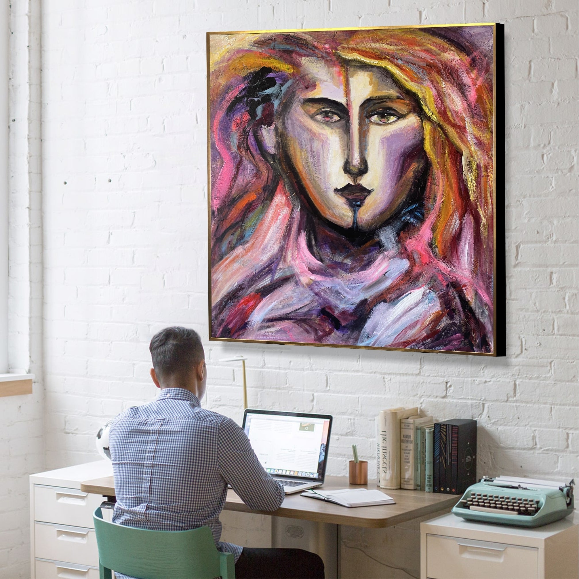 COLORFUL MUSE 40"x40"