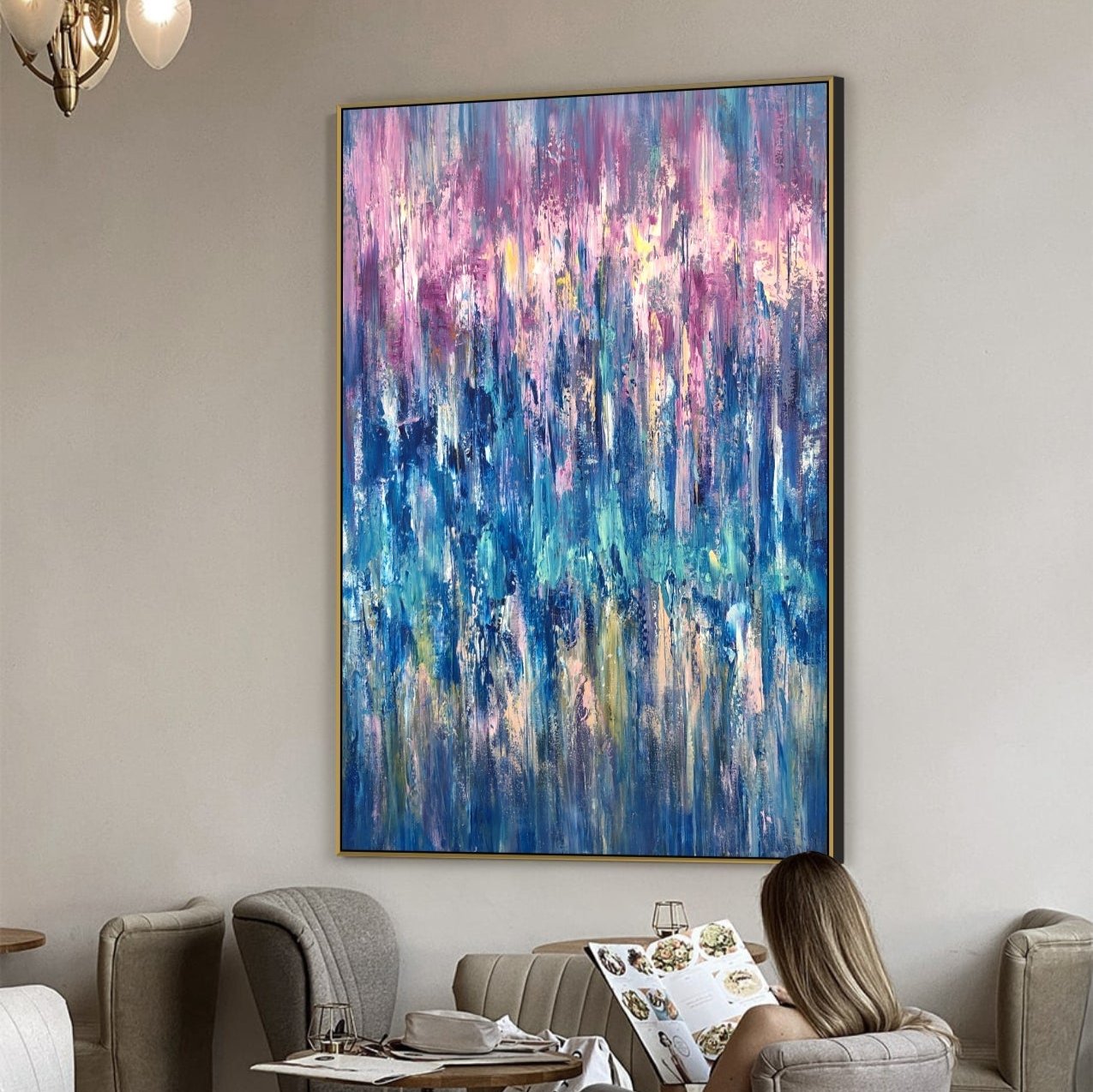 Colorful Wall Art Abstract VIVID WAVES