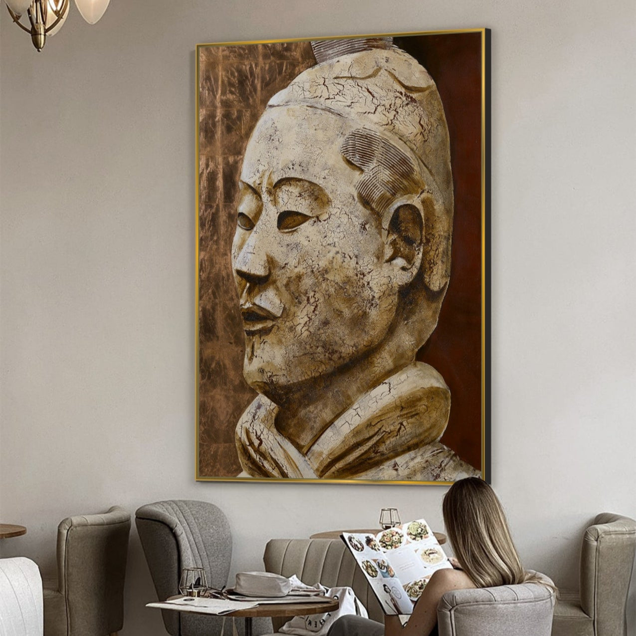 Cultural Representation Painting ANCIENT WARRIOR